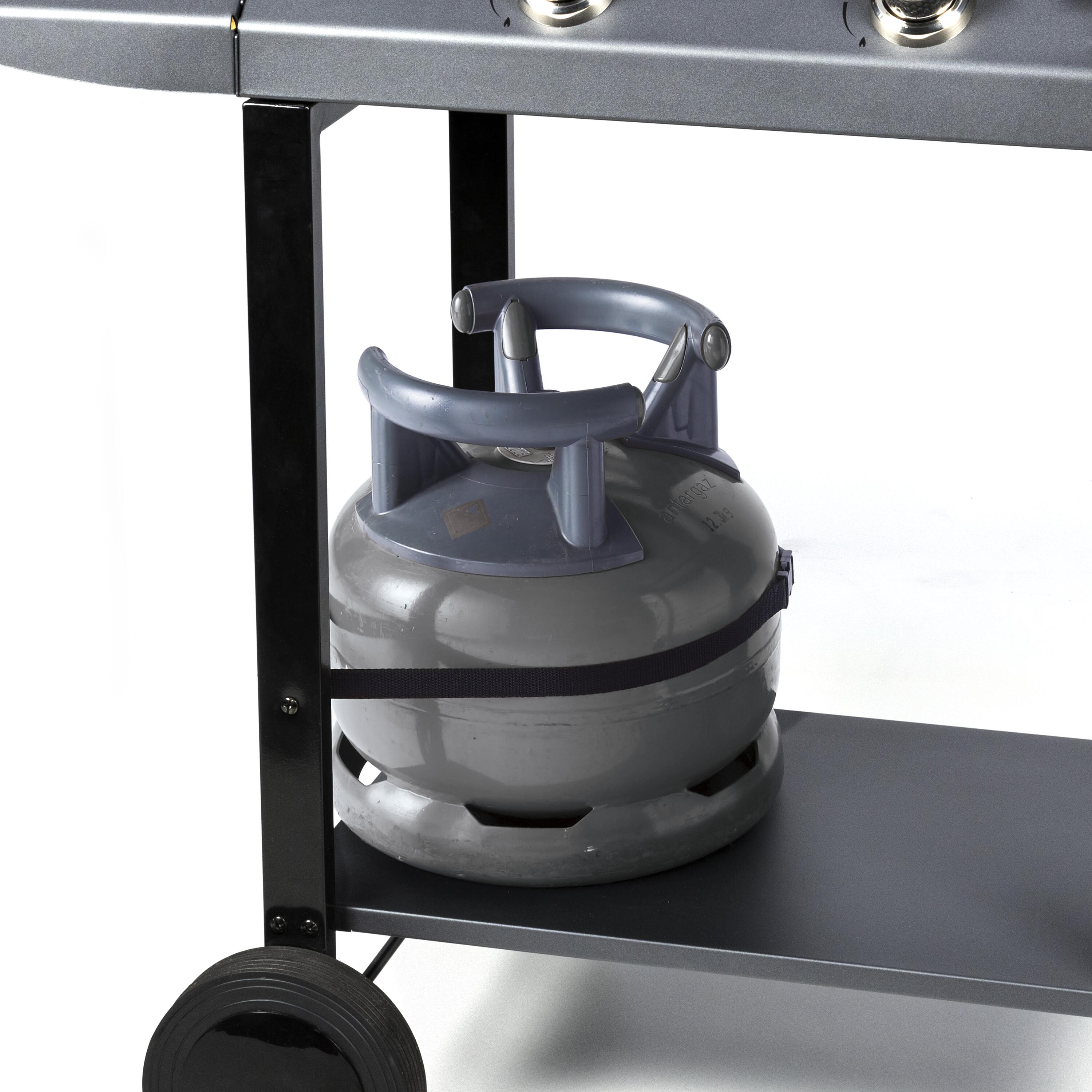 Plancha au gaz NATERIAL MURCIA + chariot, gris - 4