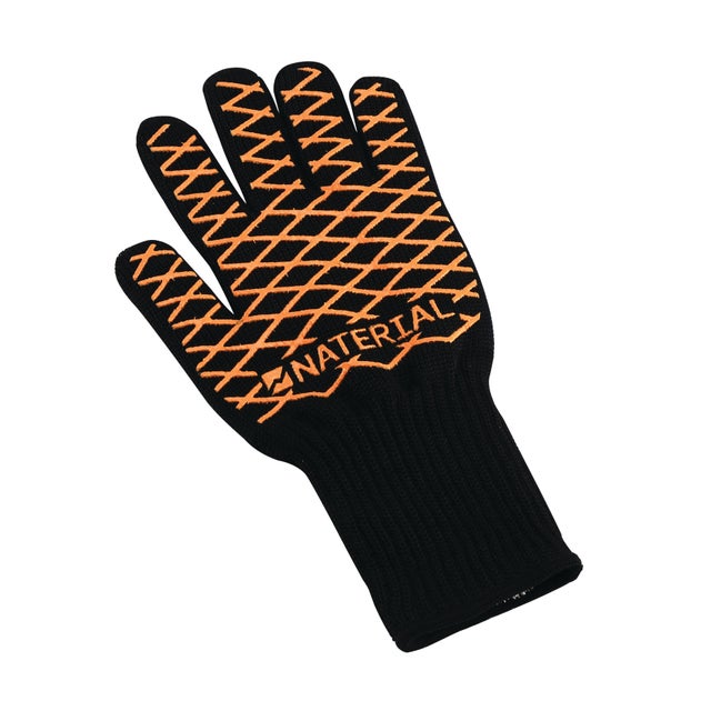 MILcea Guanti Da Forno E BBQ - Resistente Al Calore, Antiscivolo, Per Griglia E Cucina (Nero)