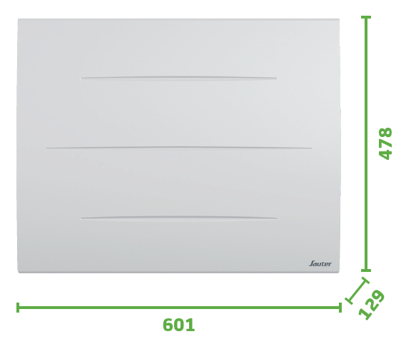 Radiateur électrique à inertie sèche 1000 W SAUTER Sibayak - 10