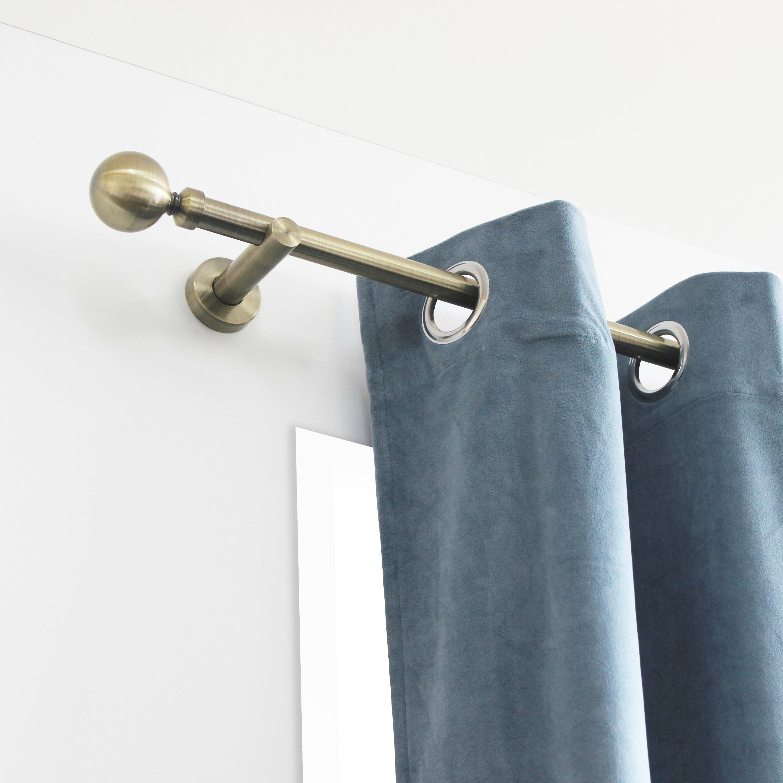 Tringle à rideau or antique Néo, L.300 cm, diam.20 mm, INSPIRE - 2