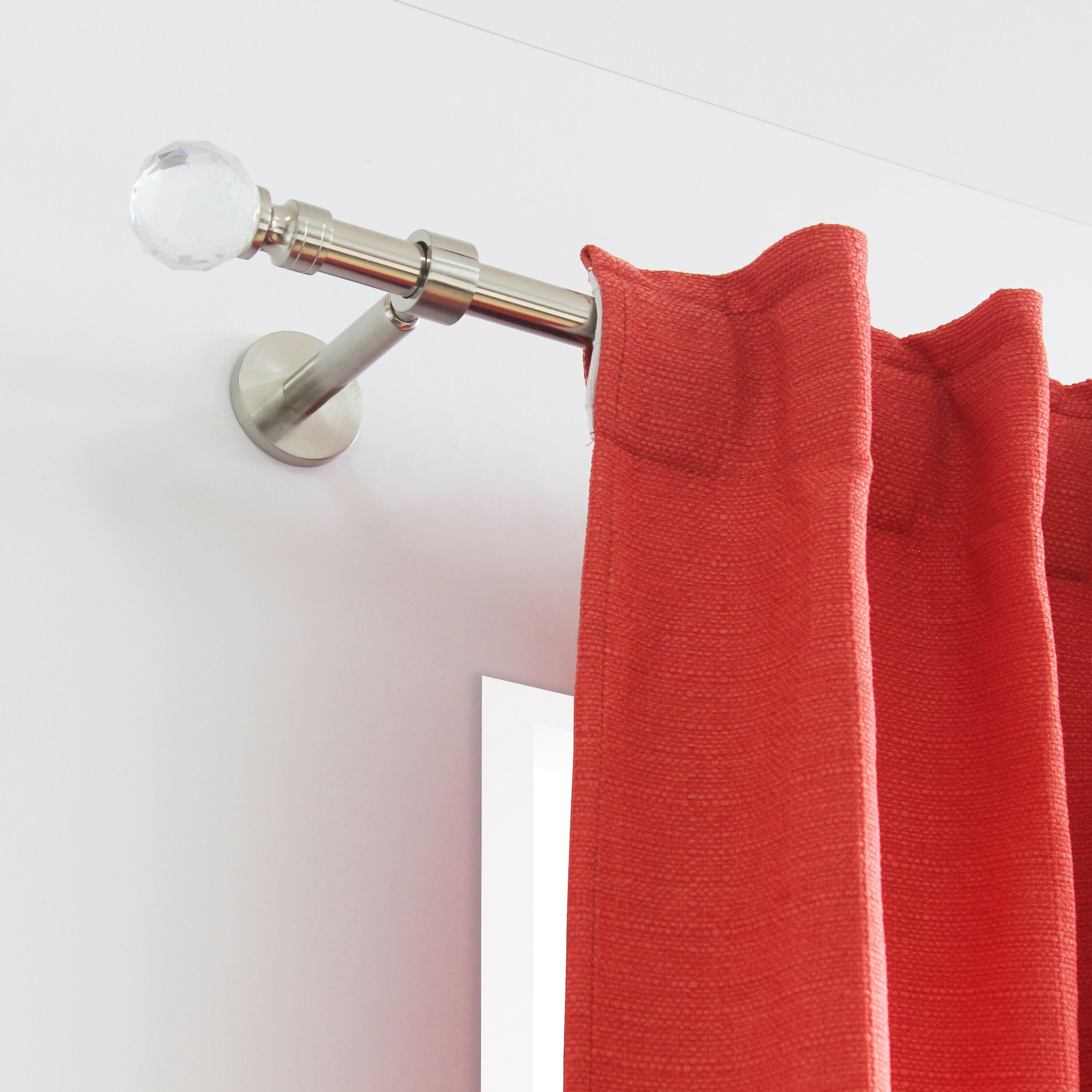 Lot de 2 embouts pour barre à rideau , Diam.20 mm argent Glam, INSPIRE - 2