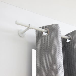 Barre à rideaux bois Colours Batelo blanc 35 mm x L.150 cm | Castorama
