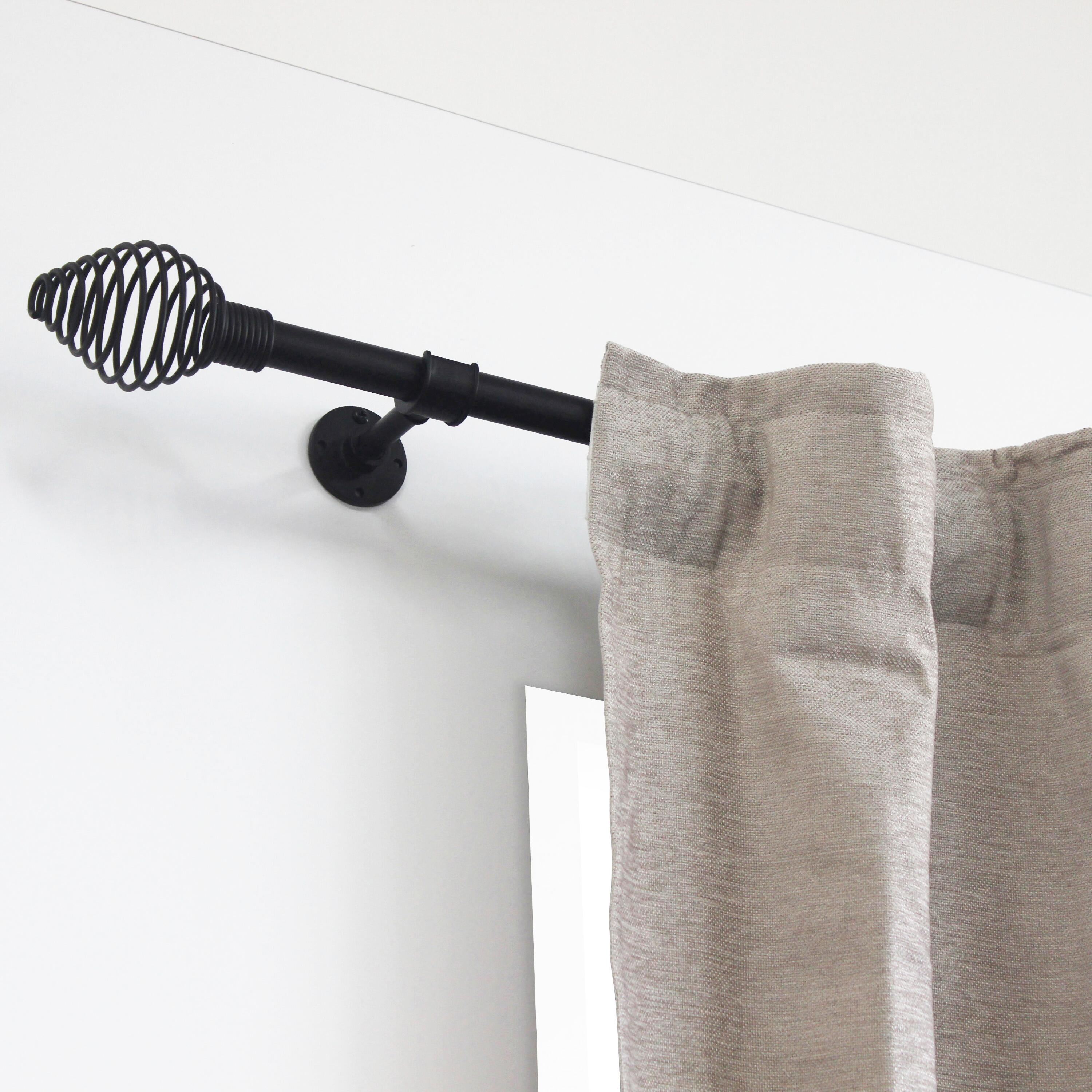 Support pour tringle à rideau Facto 20mm noir peint INSPIRE - 3