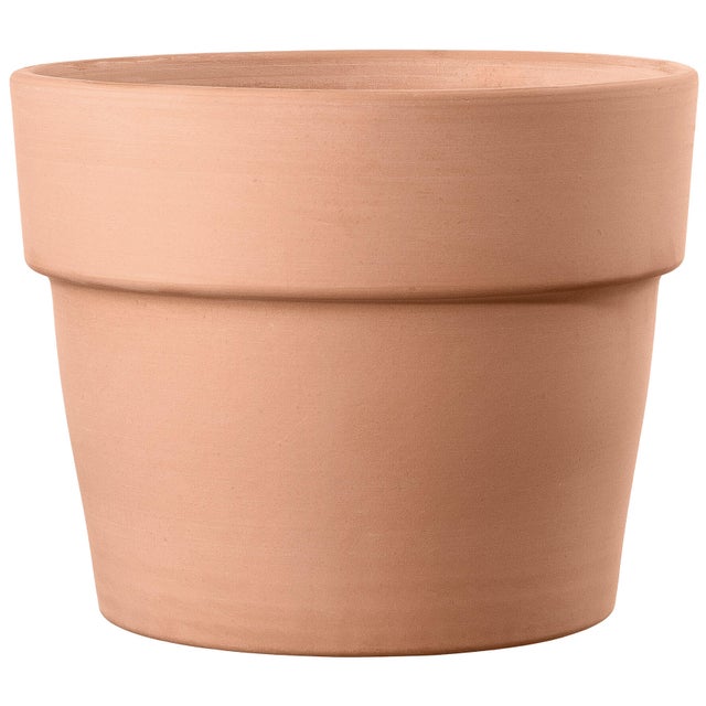 Pot terre cuite DEROMA White garden Diam.49.5 L.49.5 x l.49.5 x H.38.9 cm terre 
