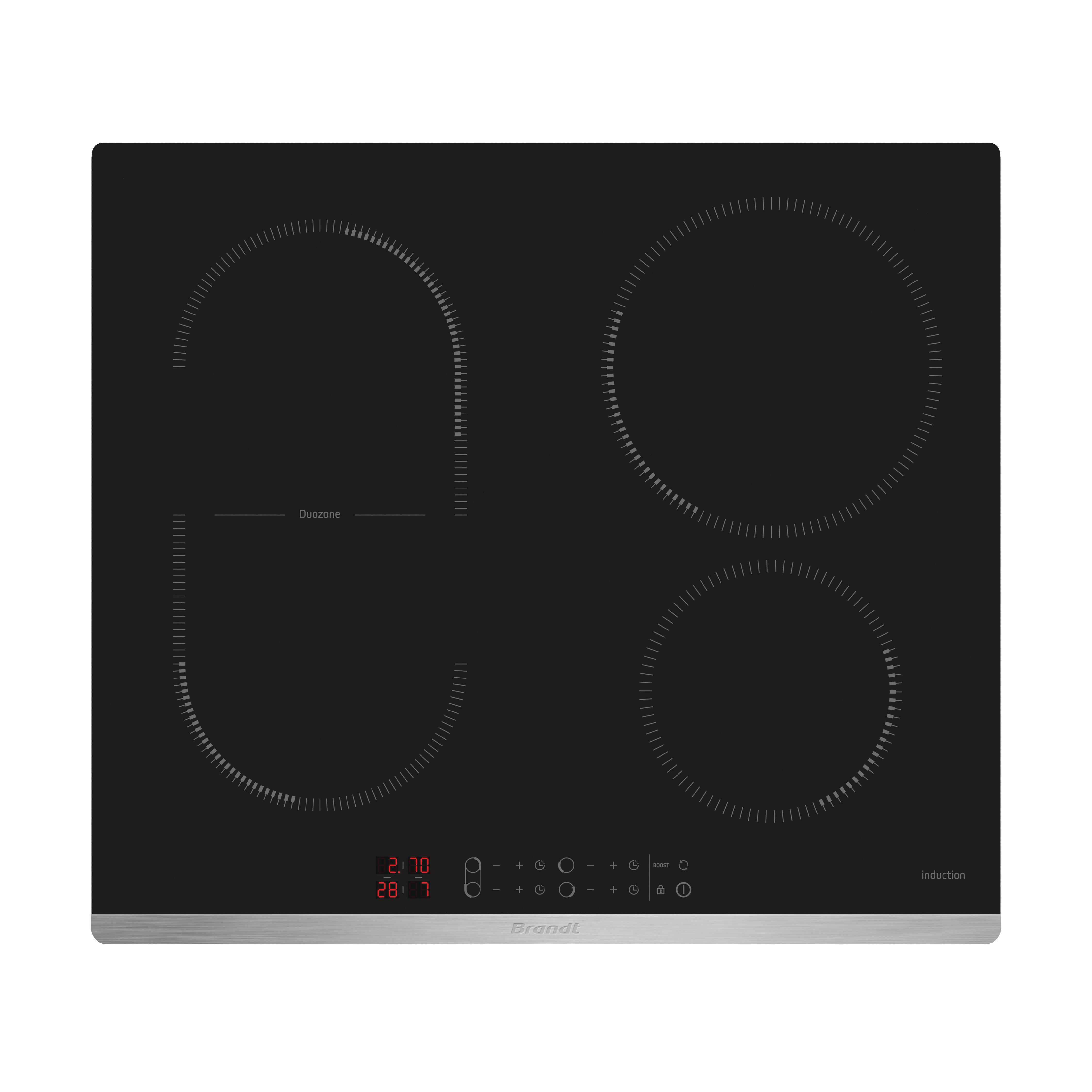 Plaque à induction 4 feux BRANDT BKTI9456X noir Leroy Merlin — free download