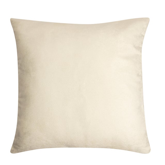 Housse de coussin Newmanchester, écru H.60 x l.60 cm