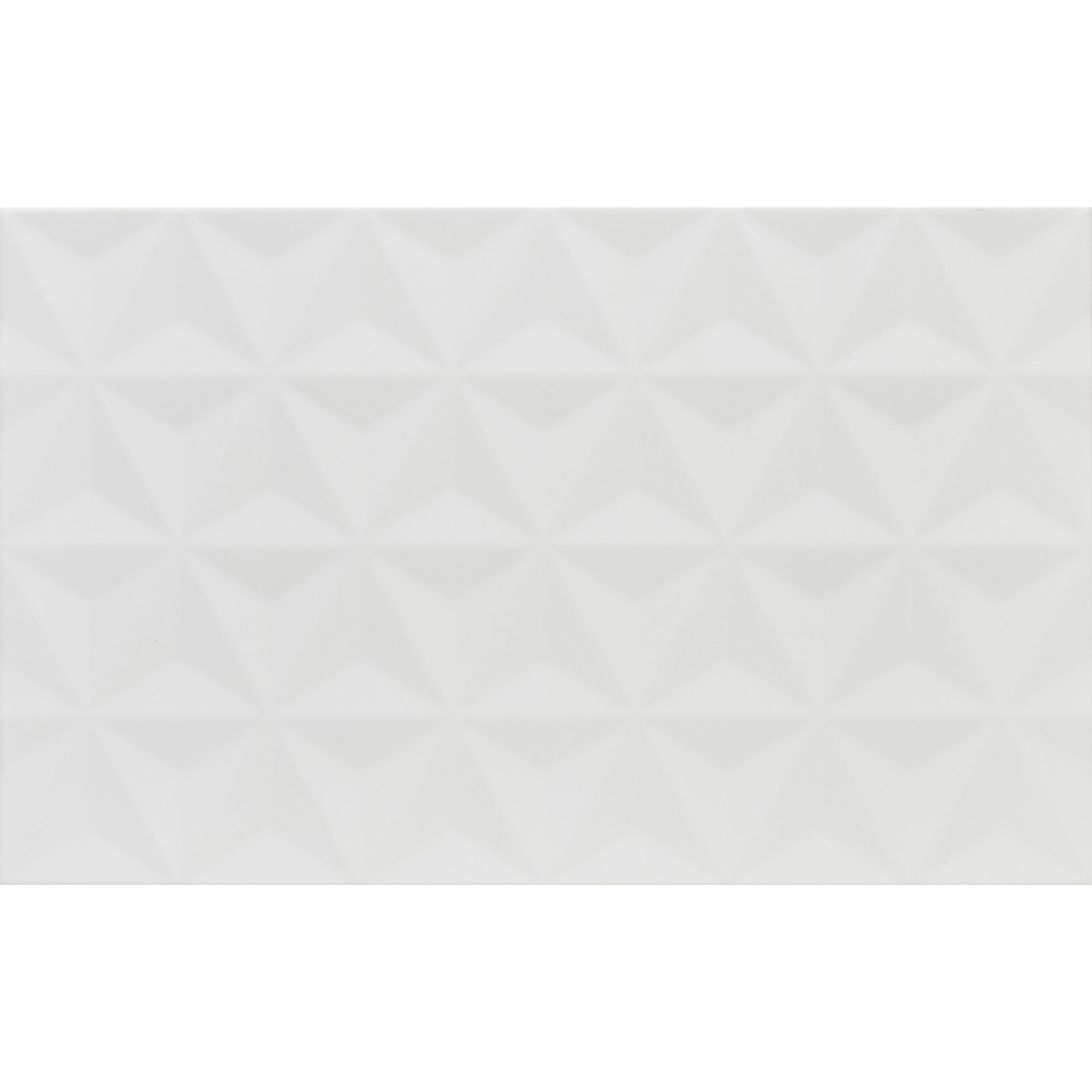 Carrelage mur intérieur effet relief blanc mat Frosty l.25 x L.40 cm ARTENS - 3