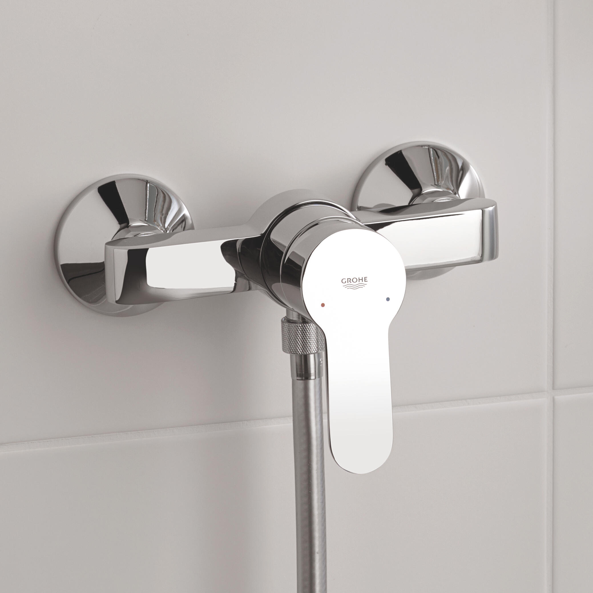 Ensemble de douche avec mitigeur chrome, GROHE, combibarre Clova méca - QuickFix - 3