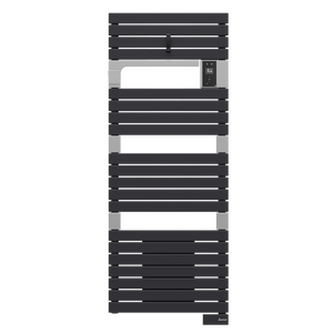 Sèche-serviettes élec soufflant SAUTER 1750W H143.2 cm Asama connecté anthracite