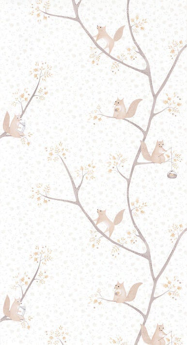 Papier peint intissé Rose et nino beige - 2