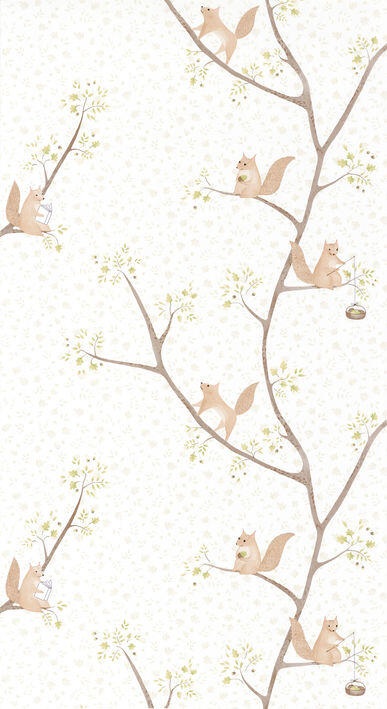 Papier peint intissé Rose et nino vert | Leroy Merlin