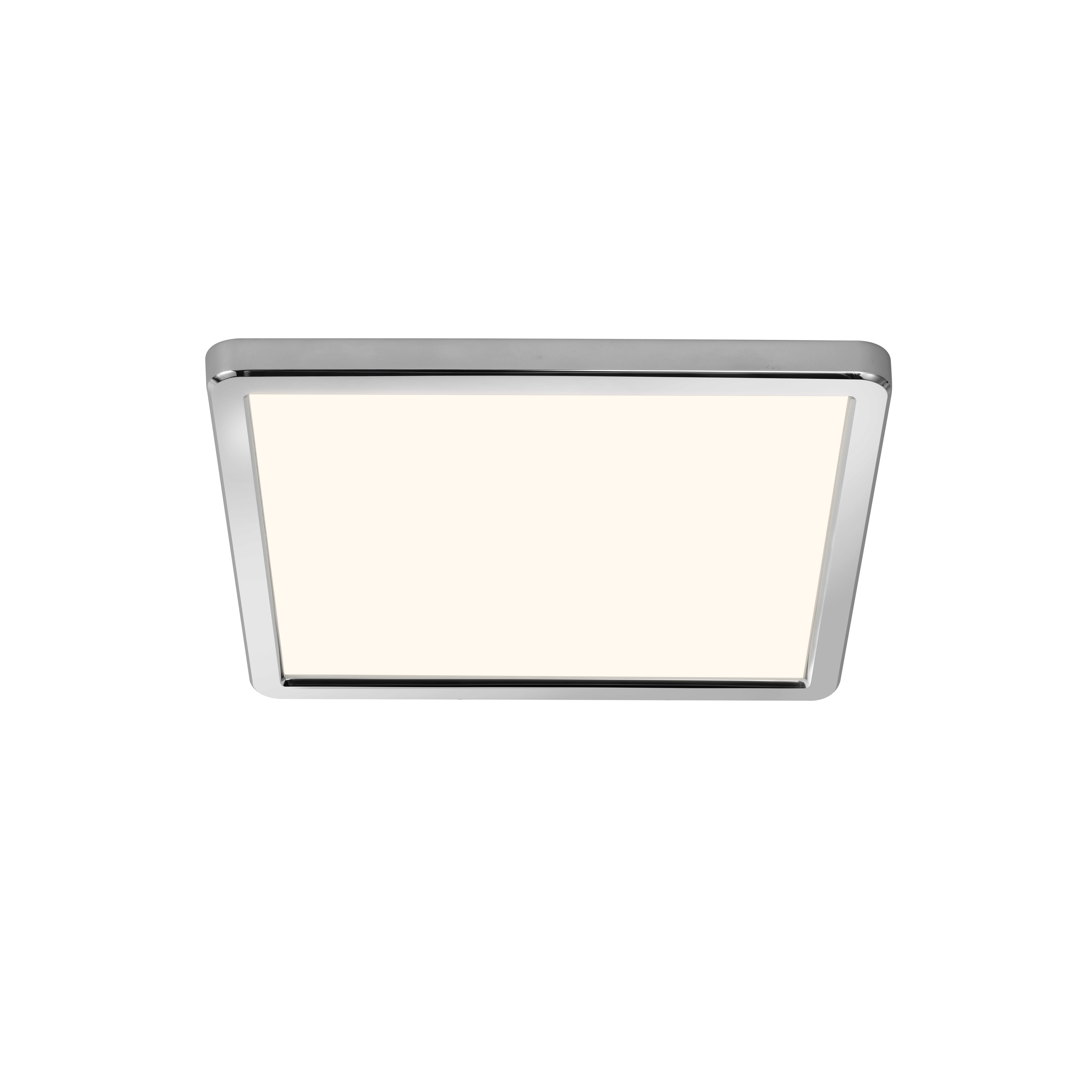 Plafonnier LED salle de bain Oja 29.4cmx29.4cm blanc chaud/neutre chrome Nordlux - 8