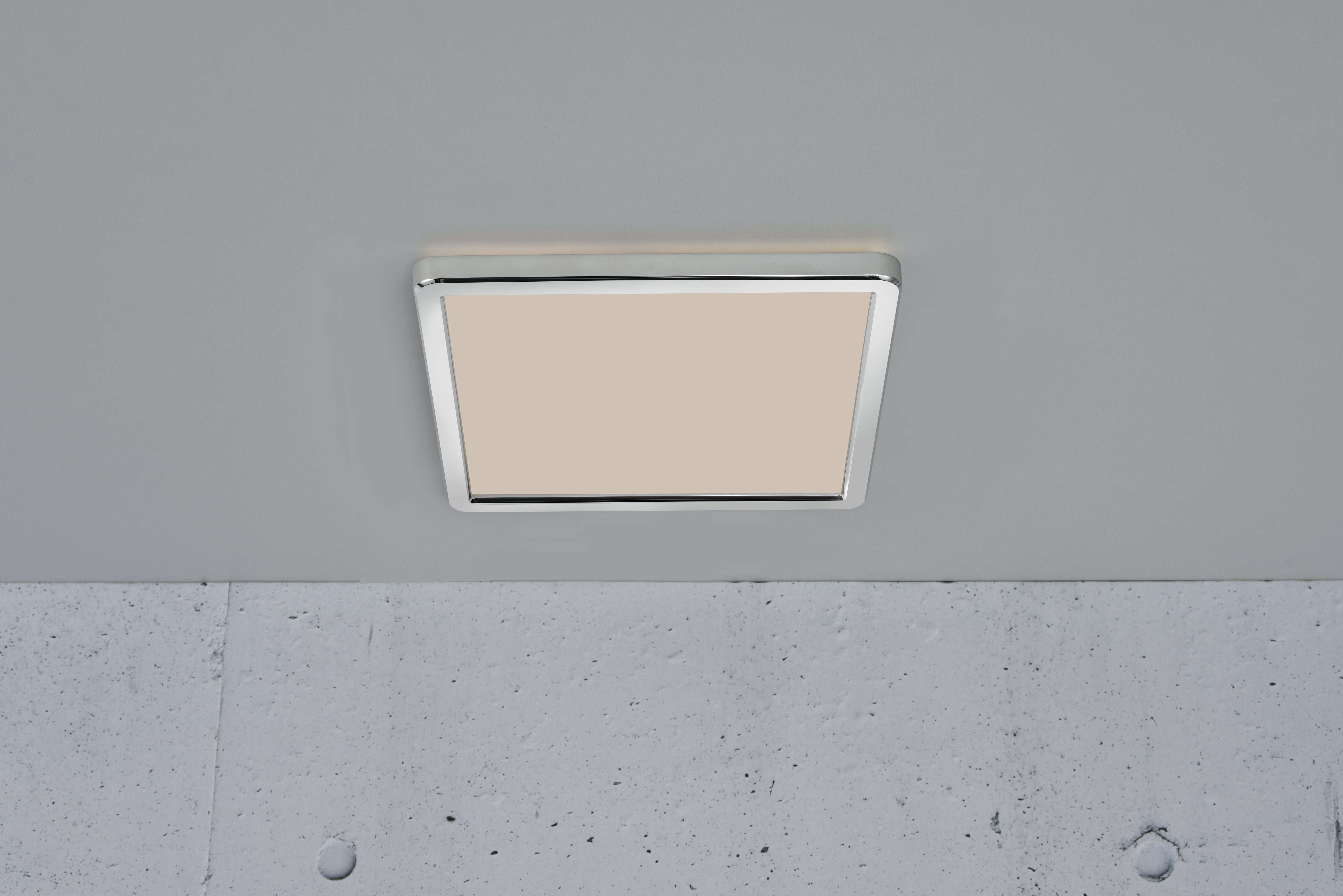 Plafonnier LED salle de bain Oja 29.4cmx29.4cm blanc chaud/neutre chrome Nordlux - 5