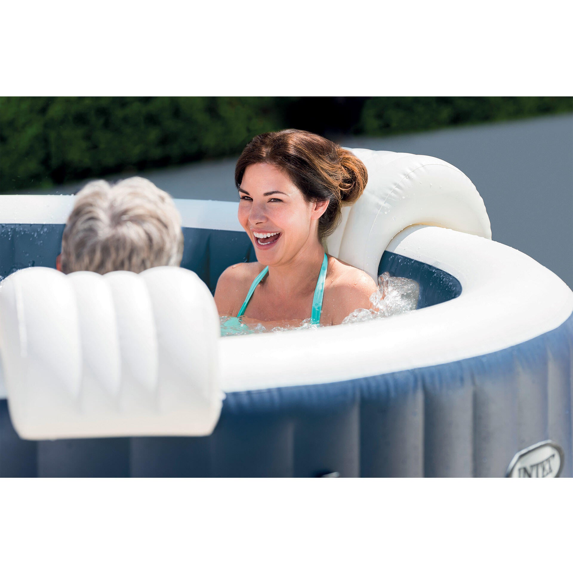 Pure spa gonflable INTEX Blue Navy rond 4 places - 5