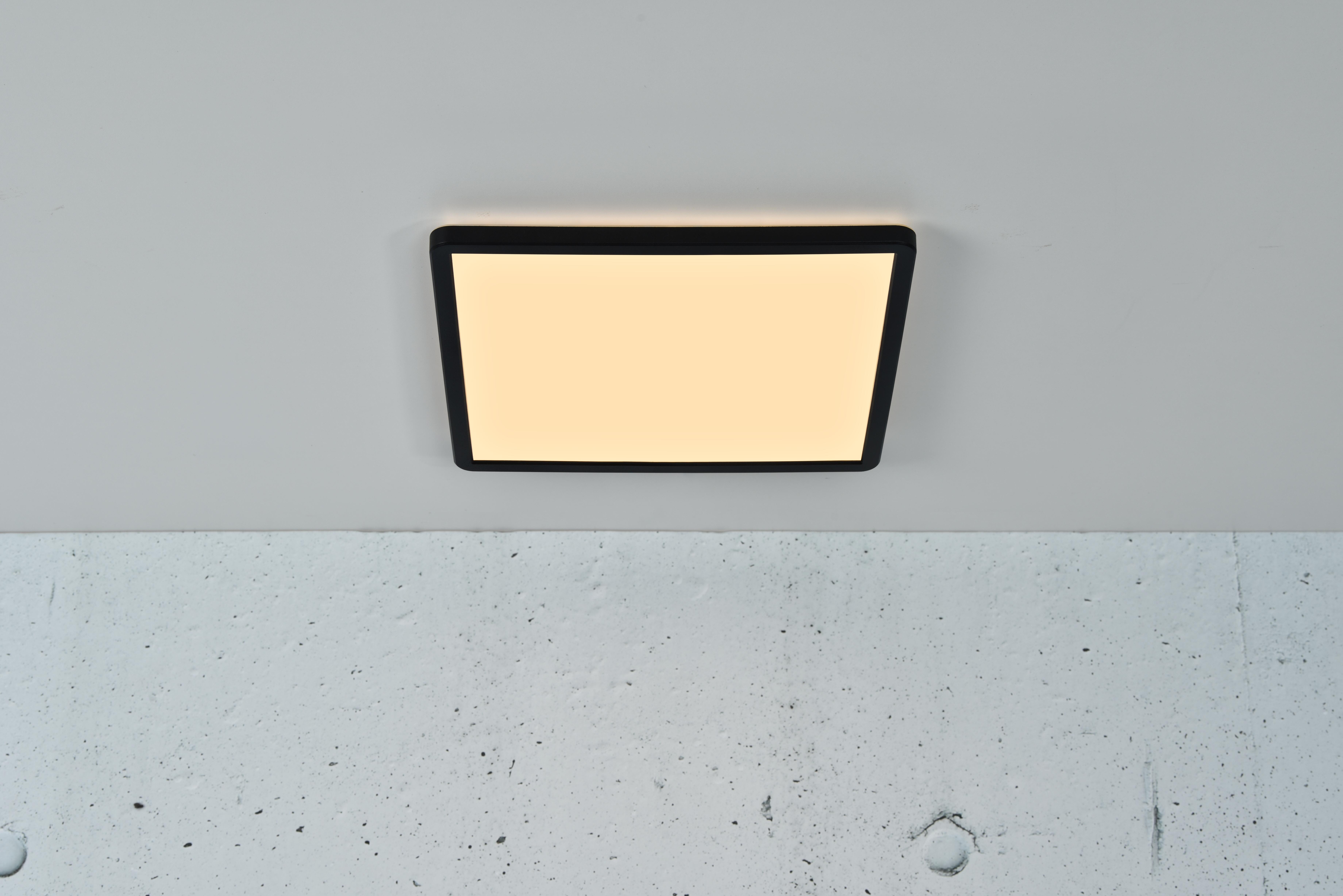 Plafonnier LED salle de bain Oja 29.4cm x 29.4cm blanc chaud/neutre