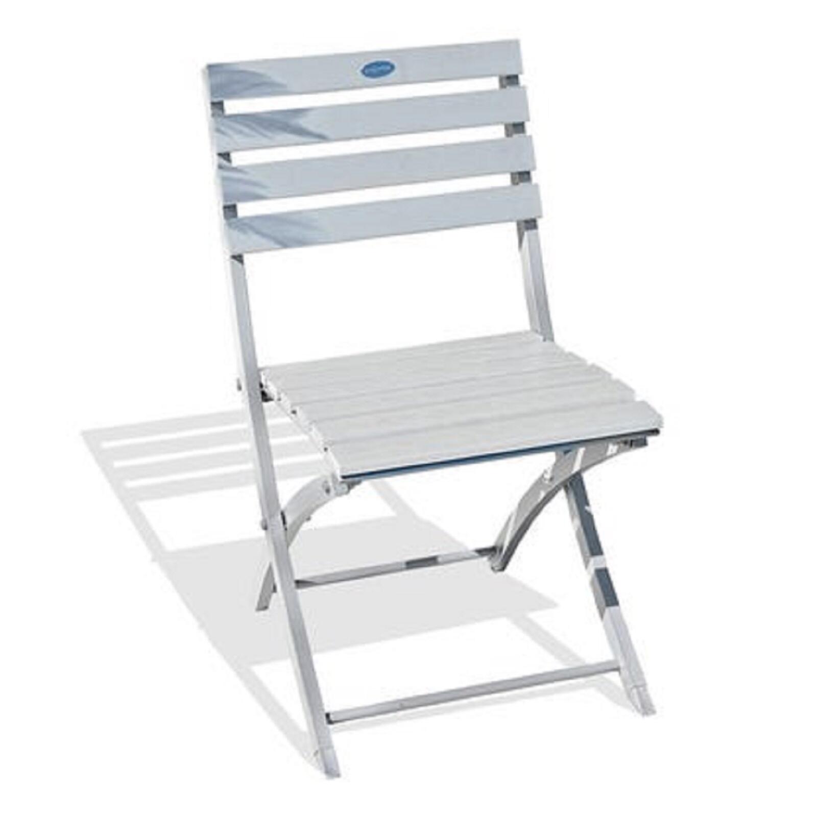 Chaise Marius en Aluminium Gris