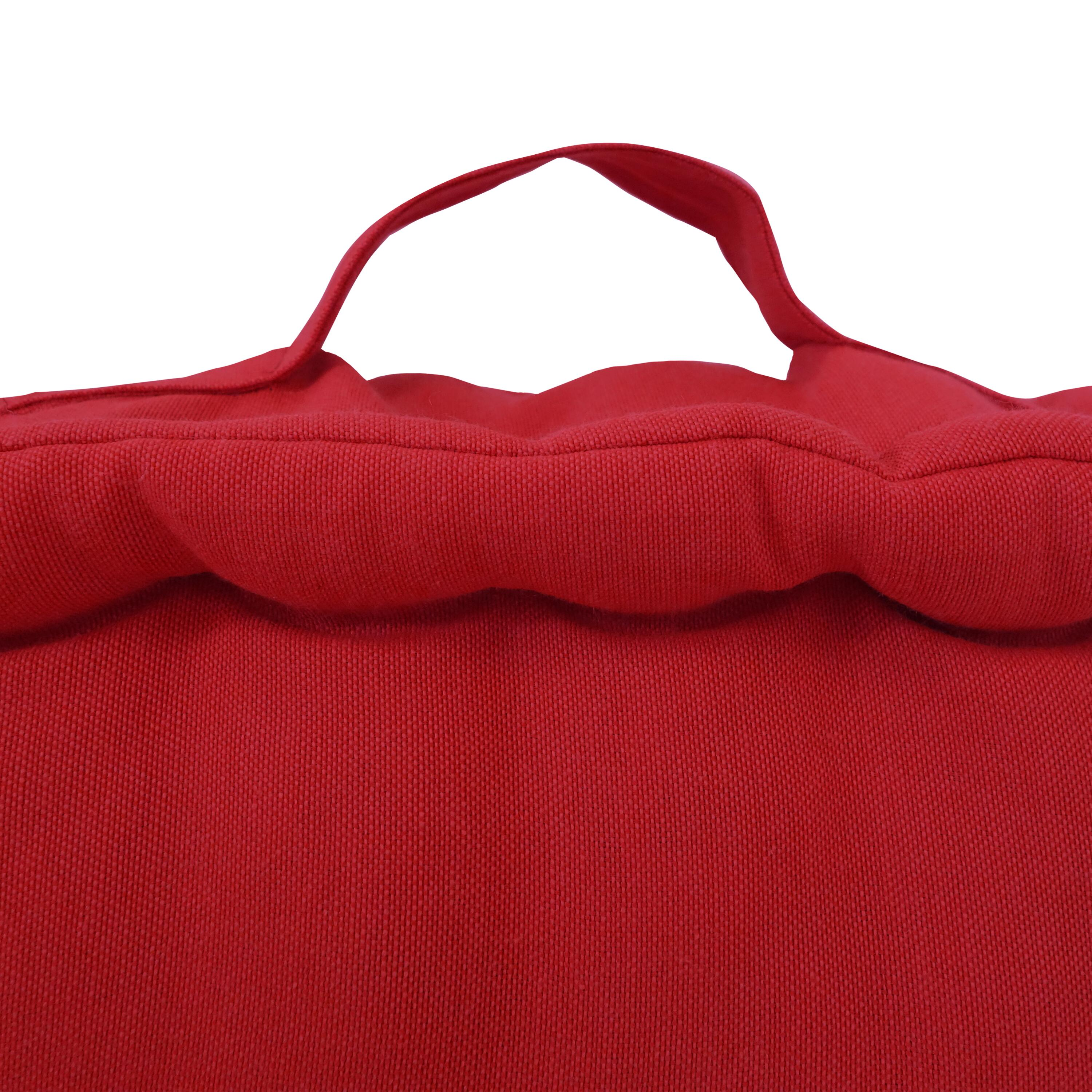 Cuscino da pavimento Futon INSPIRE Luck rosso carmen 40 x 40 cm - 3