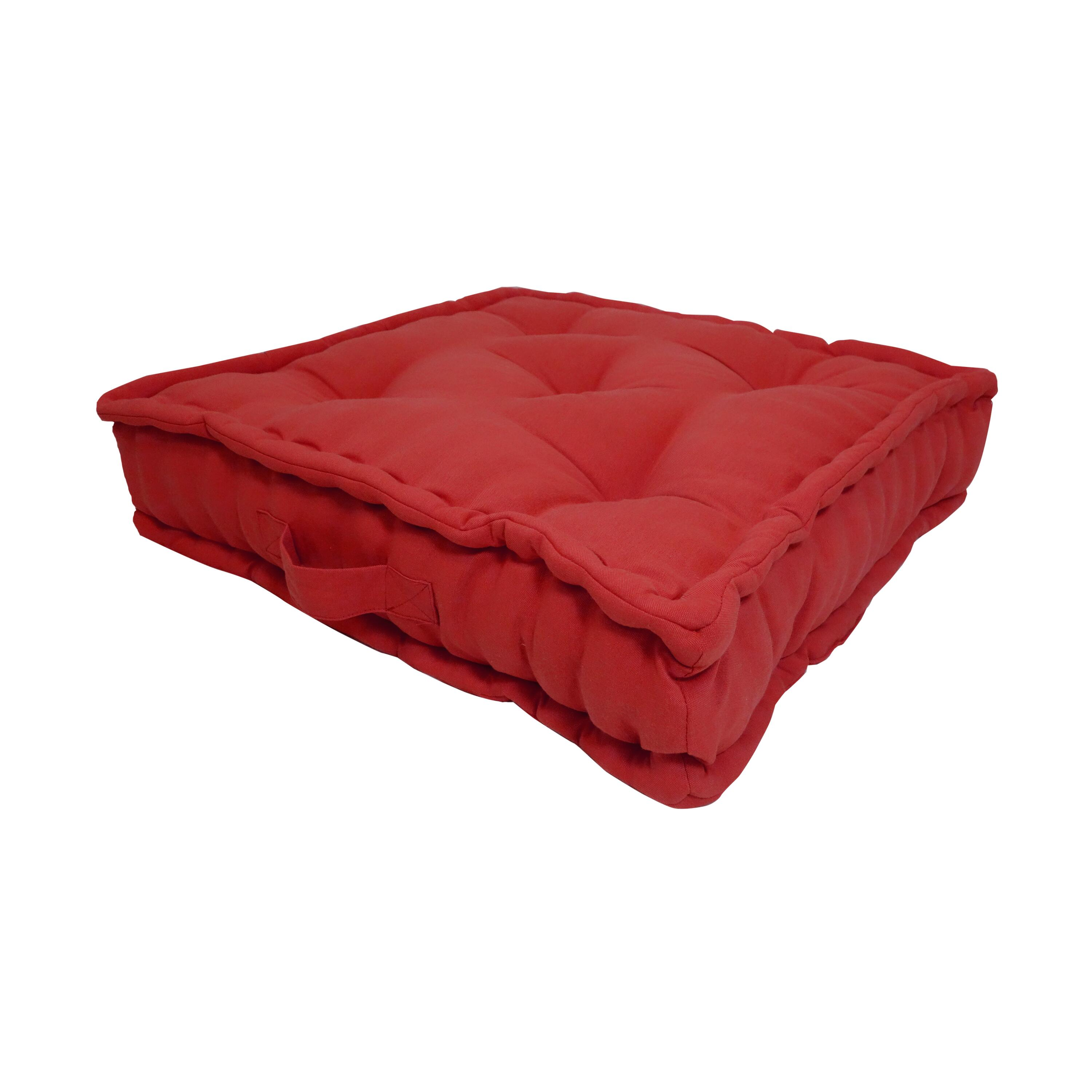 Cuscino da pavimento Futon INSPIRE Luck rosso carmen 40 x 40 cm - 2