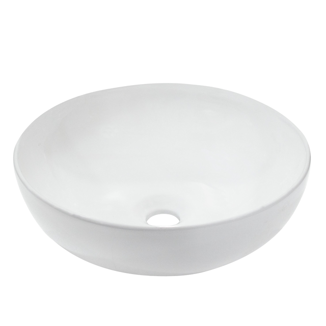 Lavatório de pousar D33x12.5 cm branco Sensea Essencial