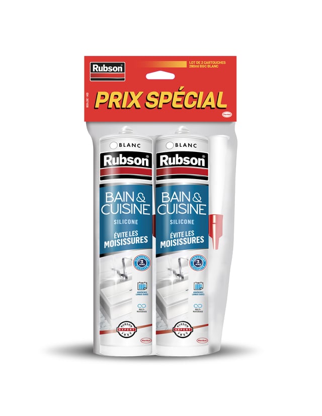 Silicone Bain et cuisine RUBSON blanc, 560 ml