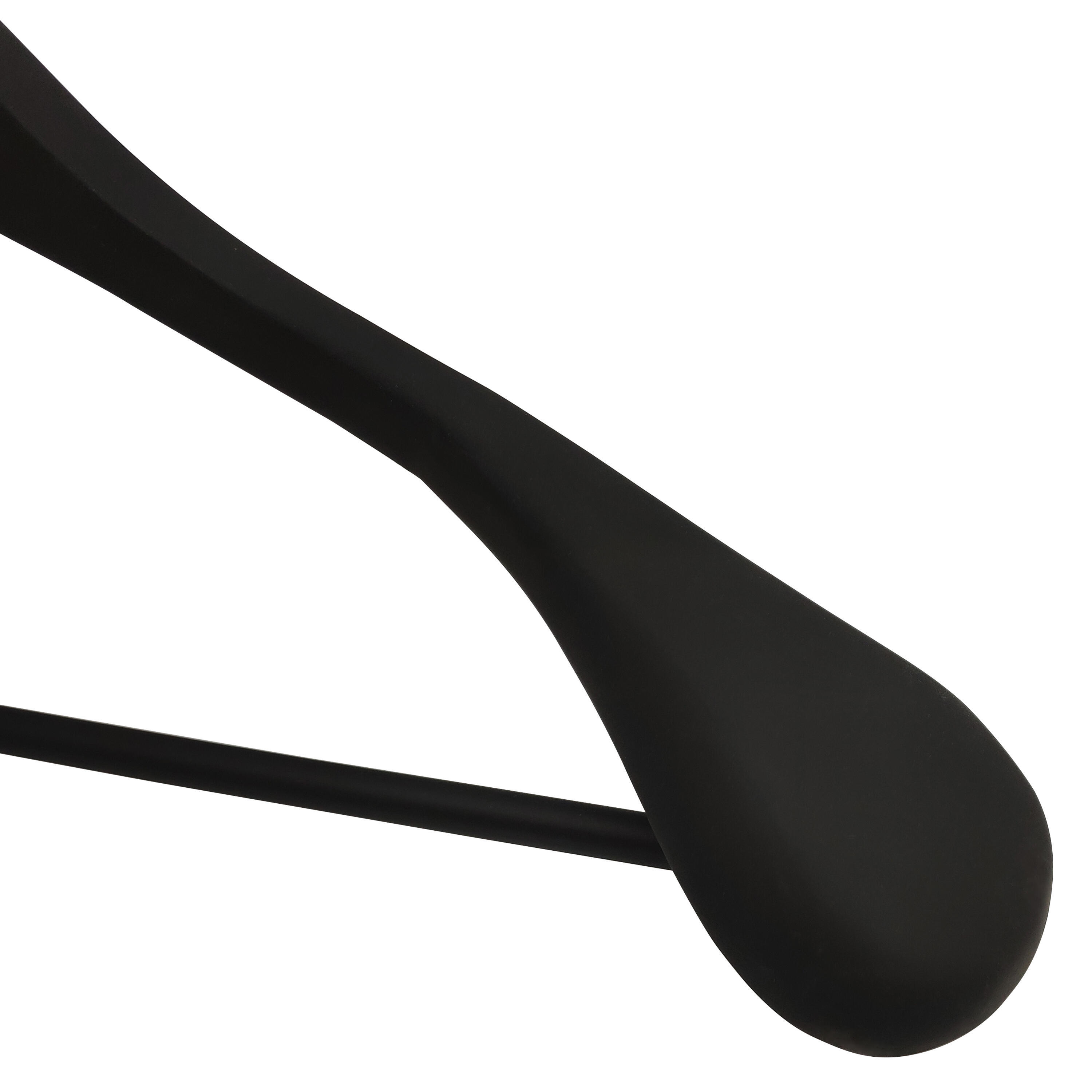 Cintre à épaulettes bois et acier noir, H.23 x l.45 x P.5.8 cm - 4