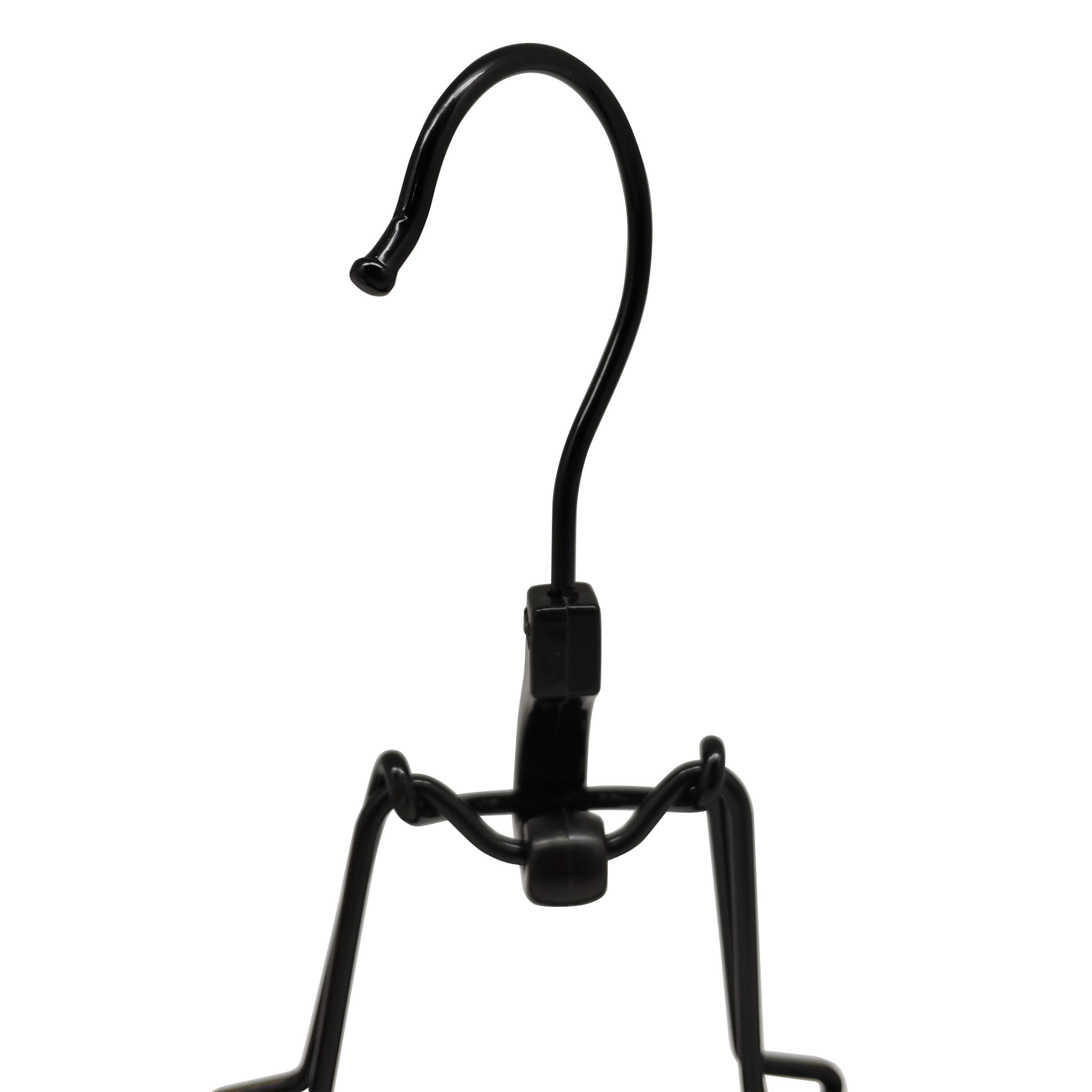 Cintre pantalon et jupe bois noir, H.17.2 x l.28 x P.2.2 cm - 4