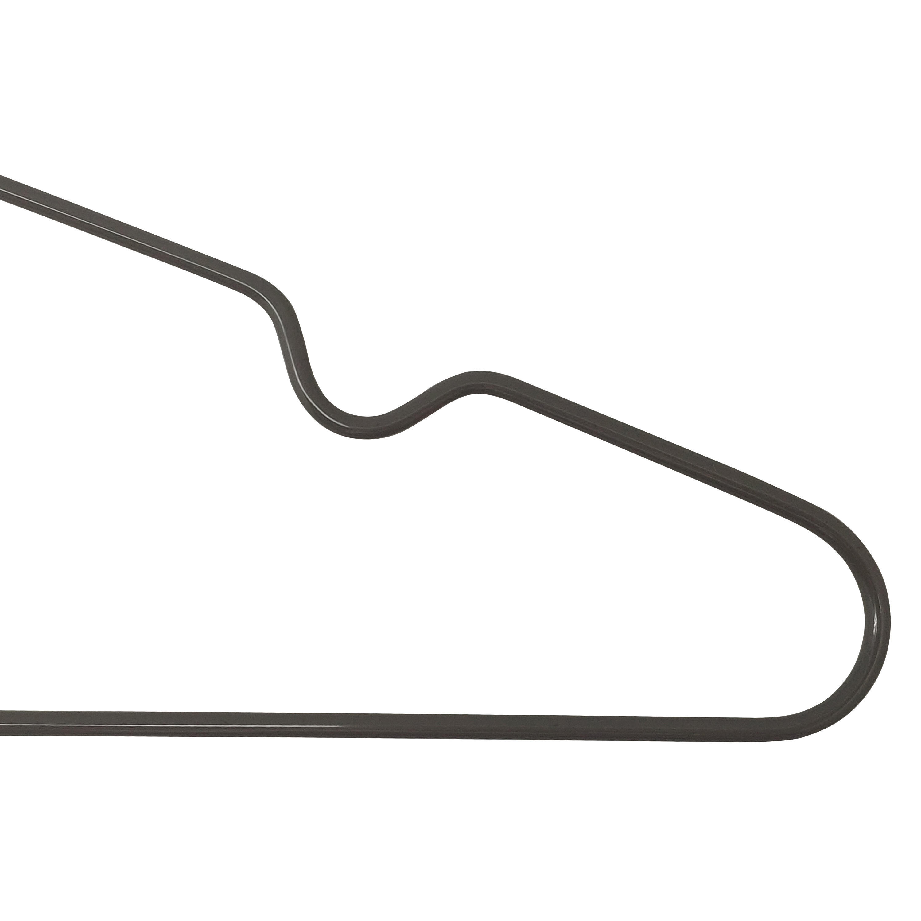 Lot de 8 cintres SPACEO métal avec revêtement pvc gris, H.18.5xl.40.5x P.2.88cm - 4