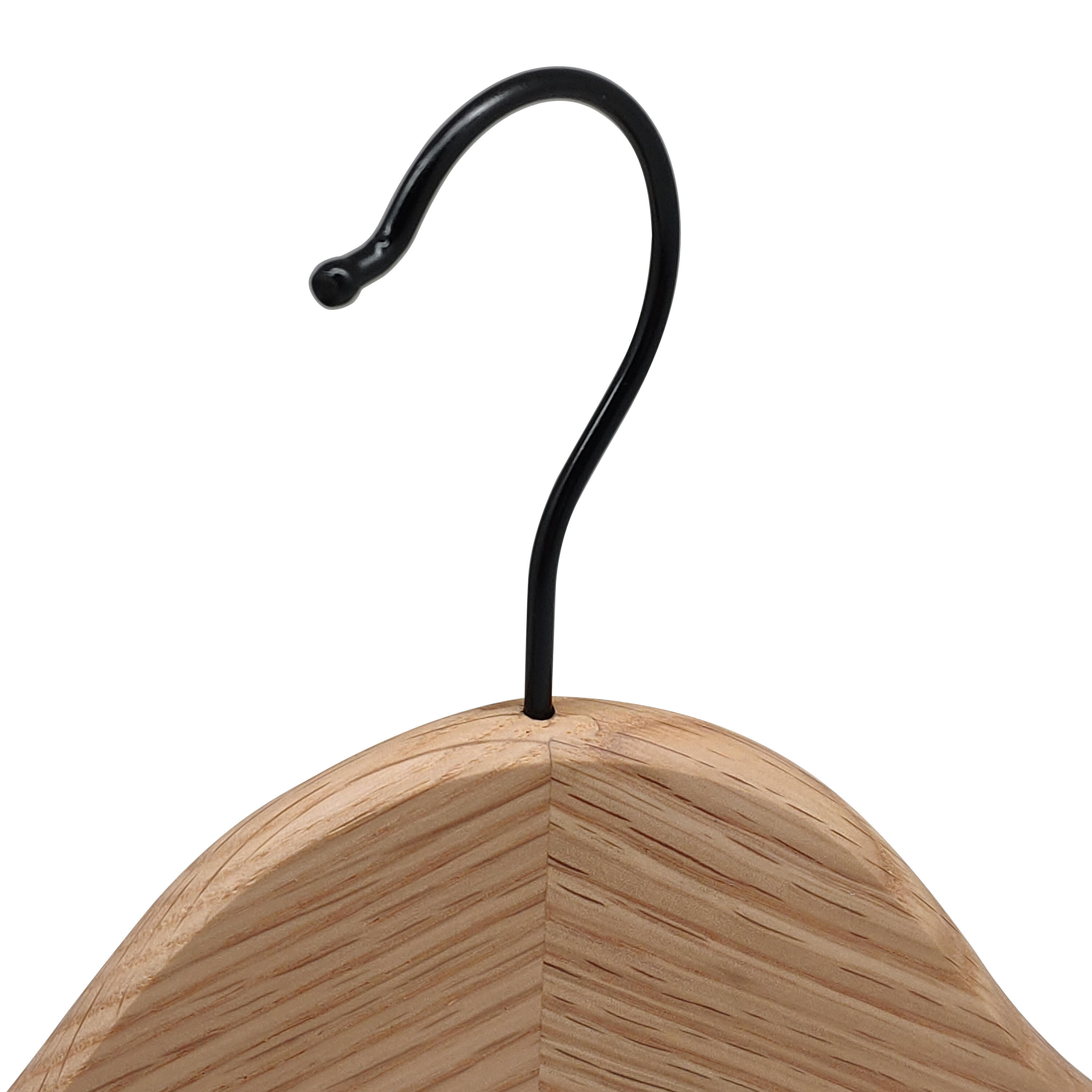 Lot de 2 cintres SPACEO bois beige, H.23 x l.44.5 x Ep.2.4 cm - 6