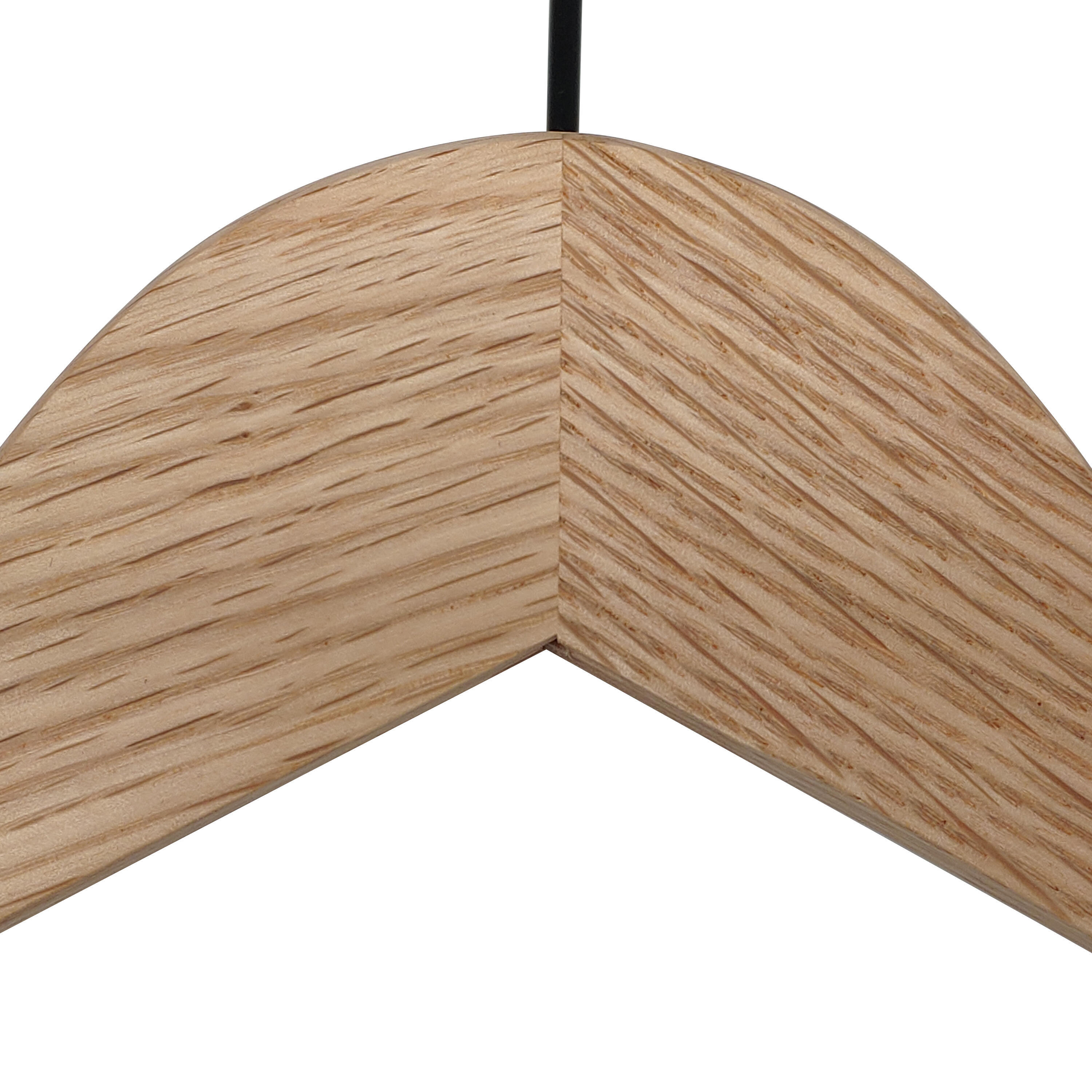 Lot de 2 cintres SPACEO bois beige, H.23 x l.44.5 x Ep.2.4 cm - 5