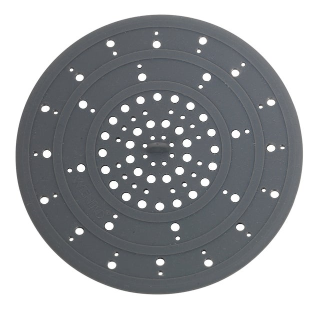 Tamis fond d'évier silicone gris
