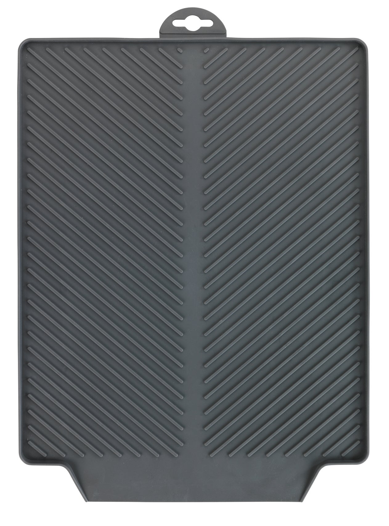 Tapis égouttoir linea 40x30x3 cm gris - 6