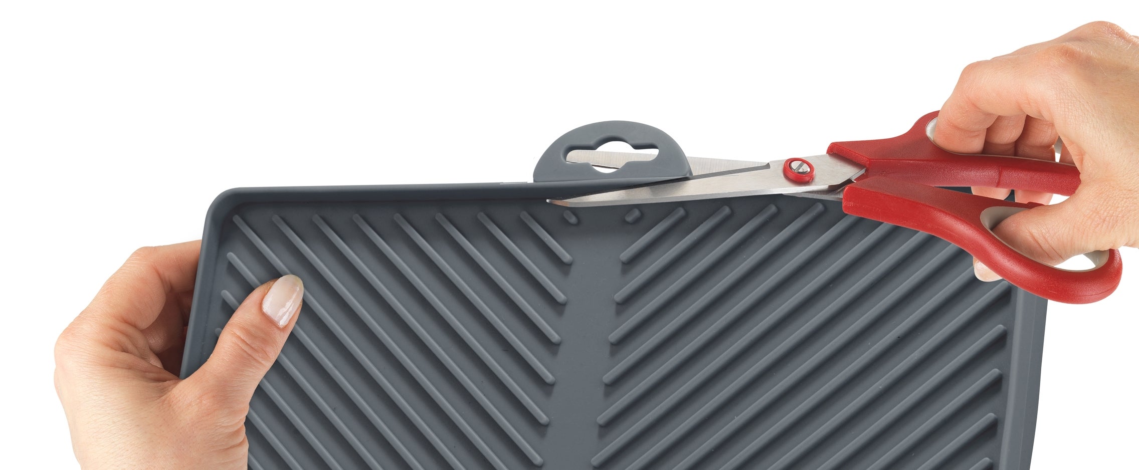 Tapis égouttoir linea 40x30x3 cm gris - 7