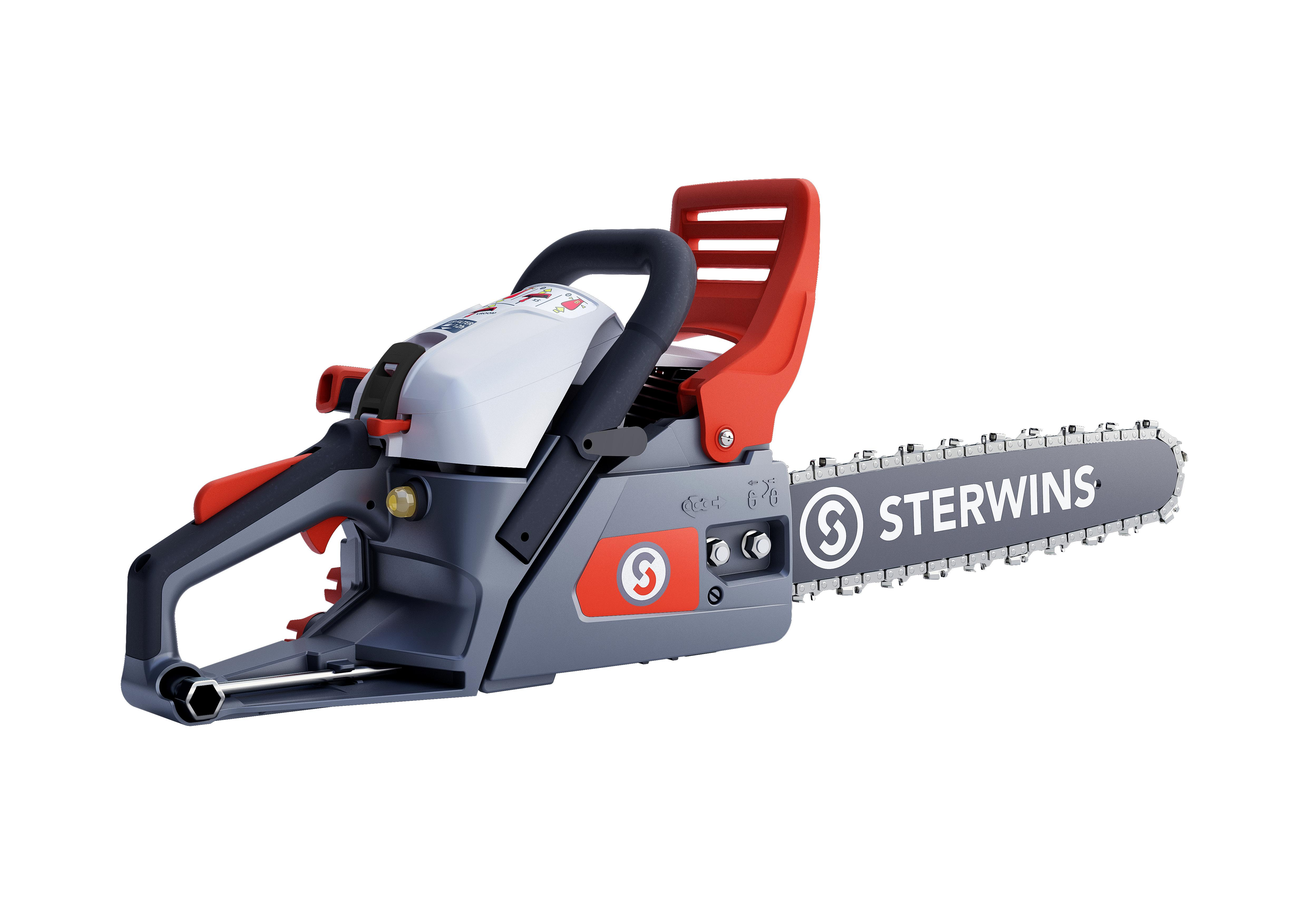 Tronçonneuse à essence STERWINS 37.2 cm³, guide de 35 cm - 5