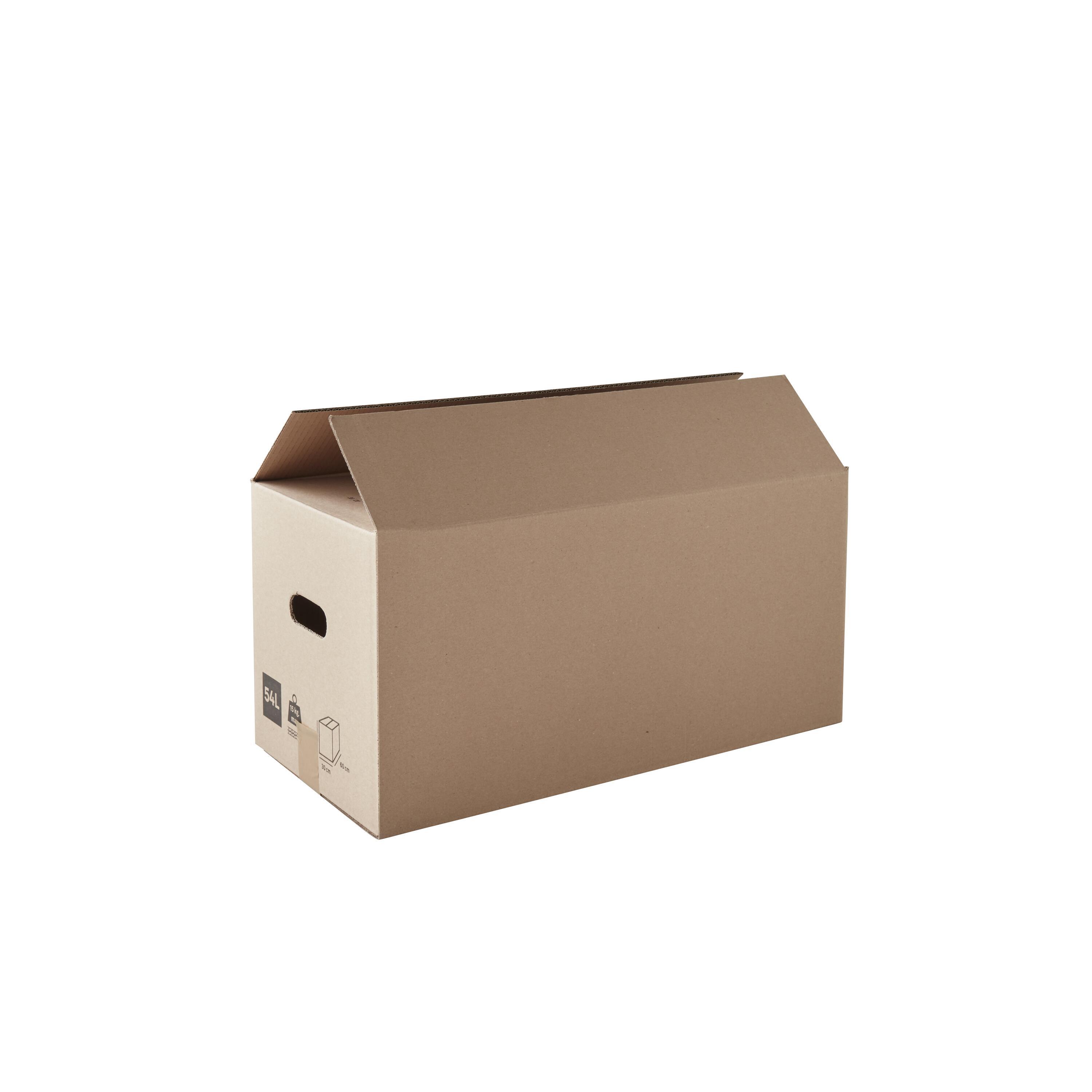 Scatola da imballaggio avana 2 onde L 60 x H 30 x P 30 cm, set di 10 pezzi - 7