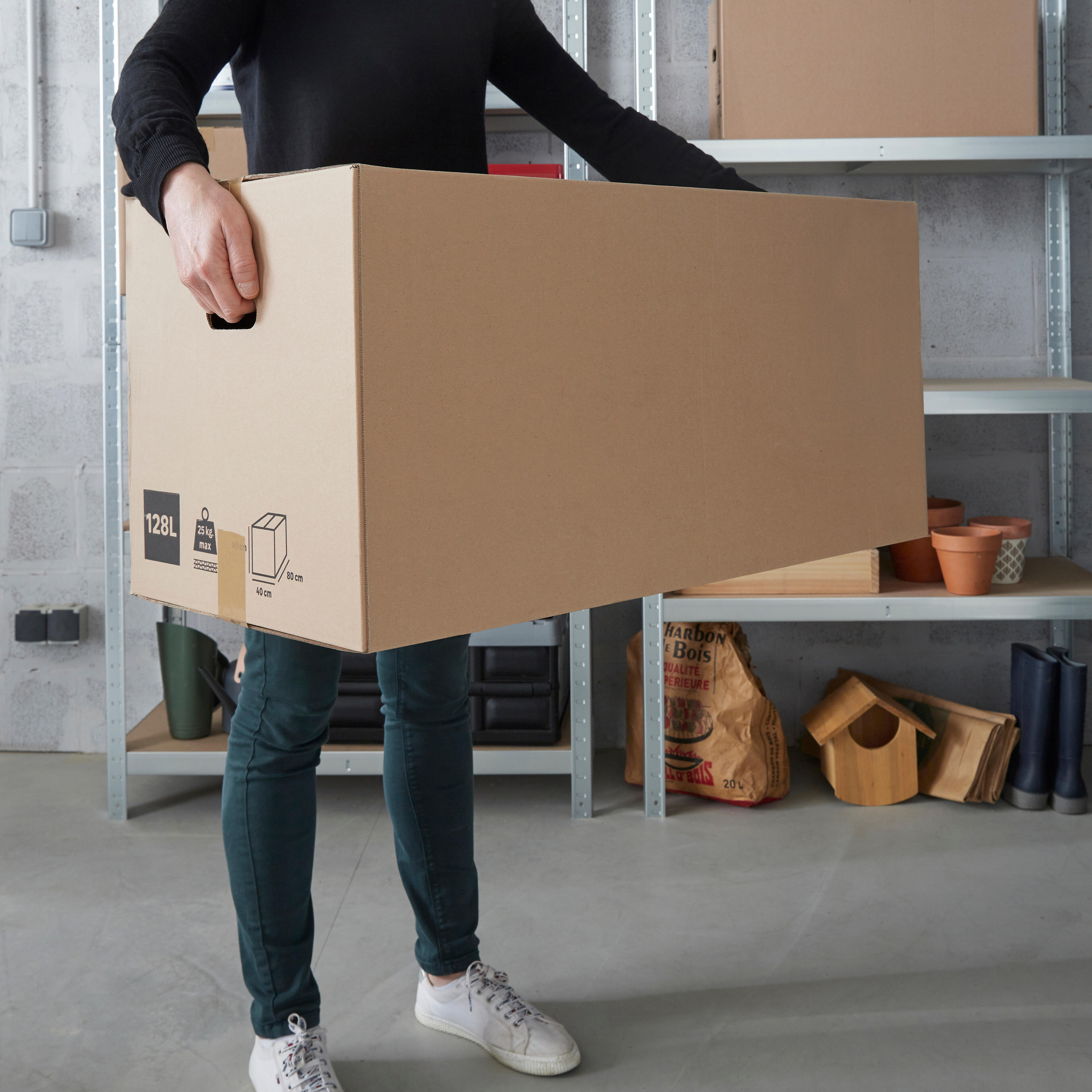 Carton de déménagement 128 l, l.80 cm x H.40 cm x p.40 cm - 6