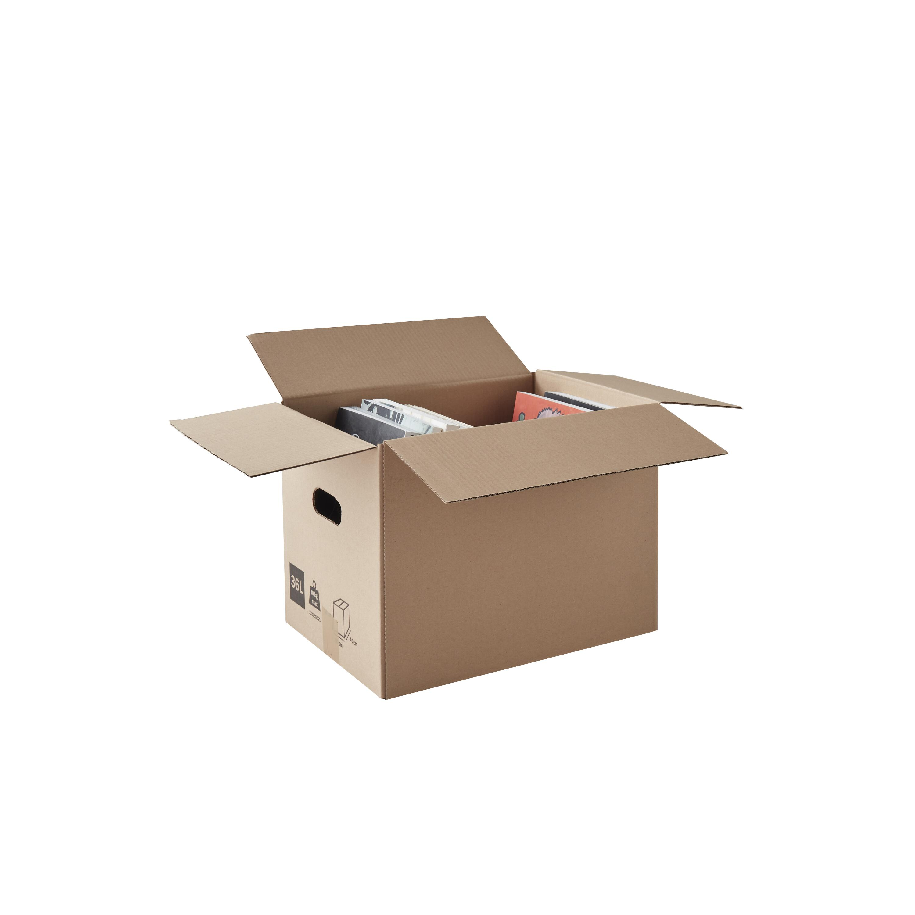 Carton de déménagement 36 l, l.40 cm x H.30 cm x p.30 cm - 4