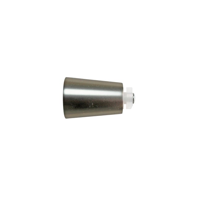 Lot de 2 embouts pour barre à rideau , Diam.28 mm nickel Kali, INSPIRE