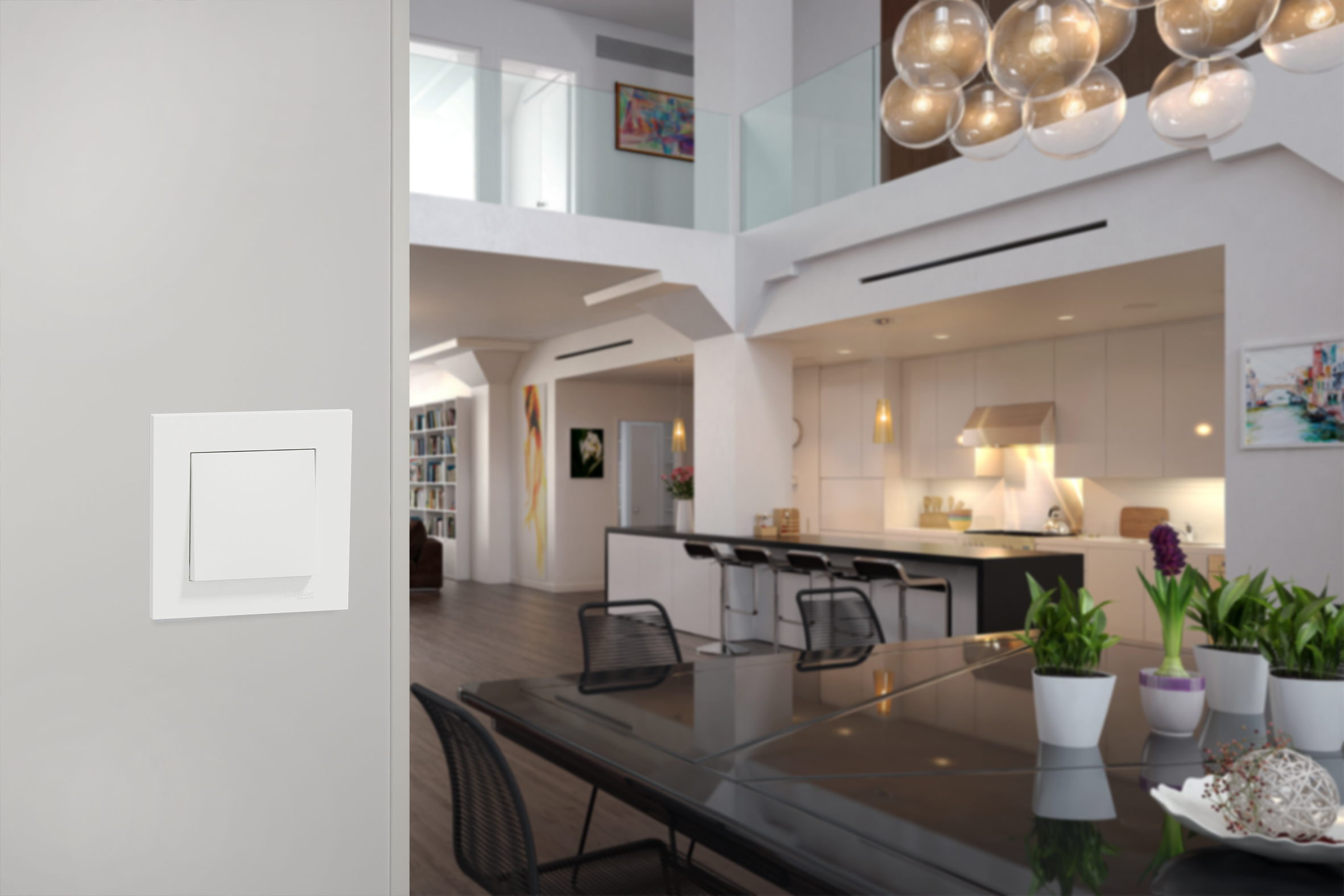 Interrupteur va-et-vient complet Miluz, SCHNEIDER ELECTRIC, blanc - 4