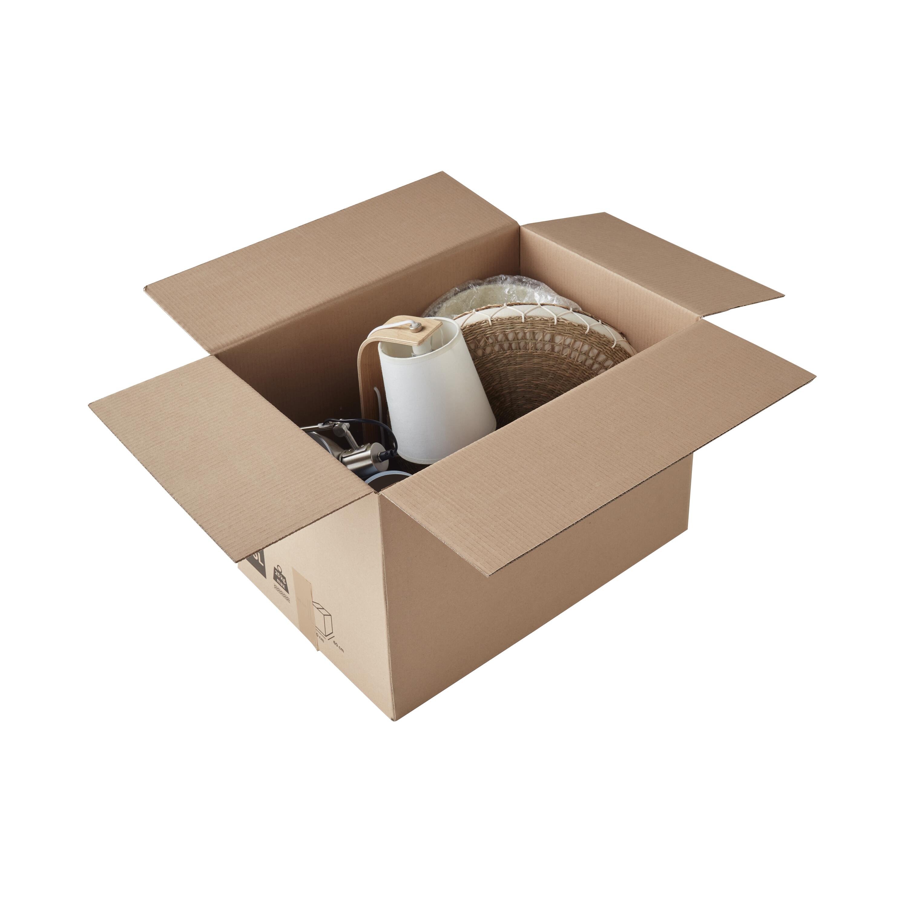 Scatola da imballaggio avana 2 onde L 60 x H 40 x P 40 cm - 9