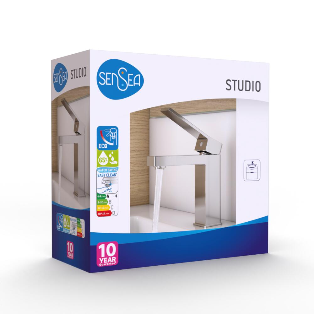 Mitigeur de lavabo chrome M, Studio, SENSEA - 14