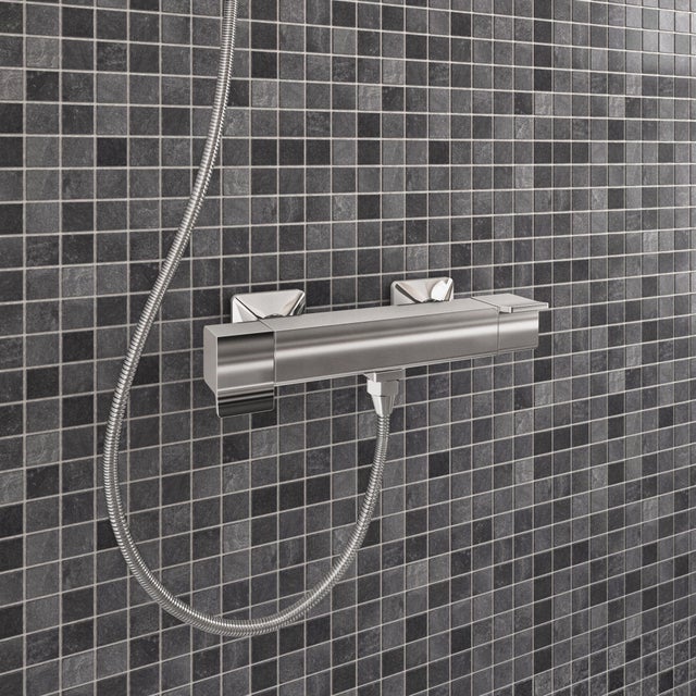 Mitigeur de douche thermostatique chrome, Studio, SENSEA