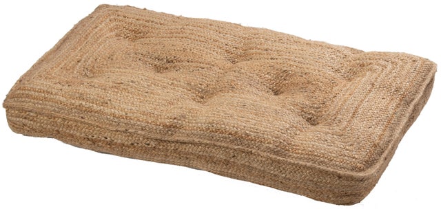 Coussin Palette jute, naturel l.120 x L.60 cm