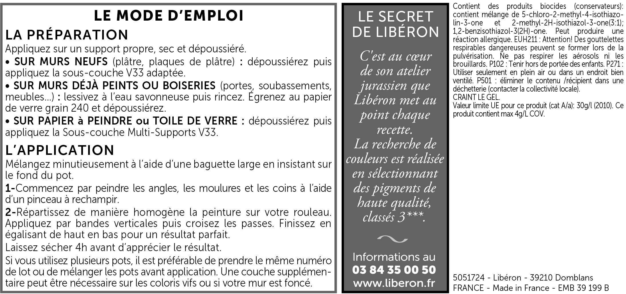 Peinture mur et plafond rose bagatelle velours LIBÉRON Velours de peinture® 0.5l - 4