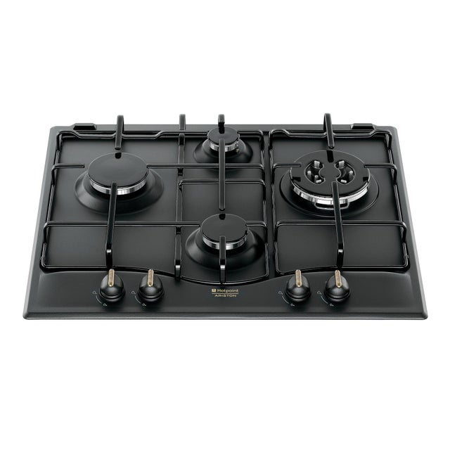 Piano Cottura Hotpoint Ariston 5 Fuochi A Gas Da Incasso PCN 750 T  OW Ha Serie Tradizione Piano Cottura Fuochi Gas 75 Cm Bruciatore Tripla Corona Colore Bianco Antico P 171215 - Foto 2