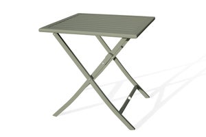 Table de jardin pliante Marius carré vert 2 personnes - CITY GARDEN