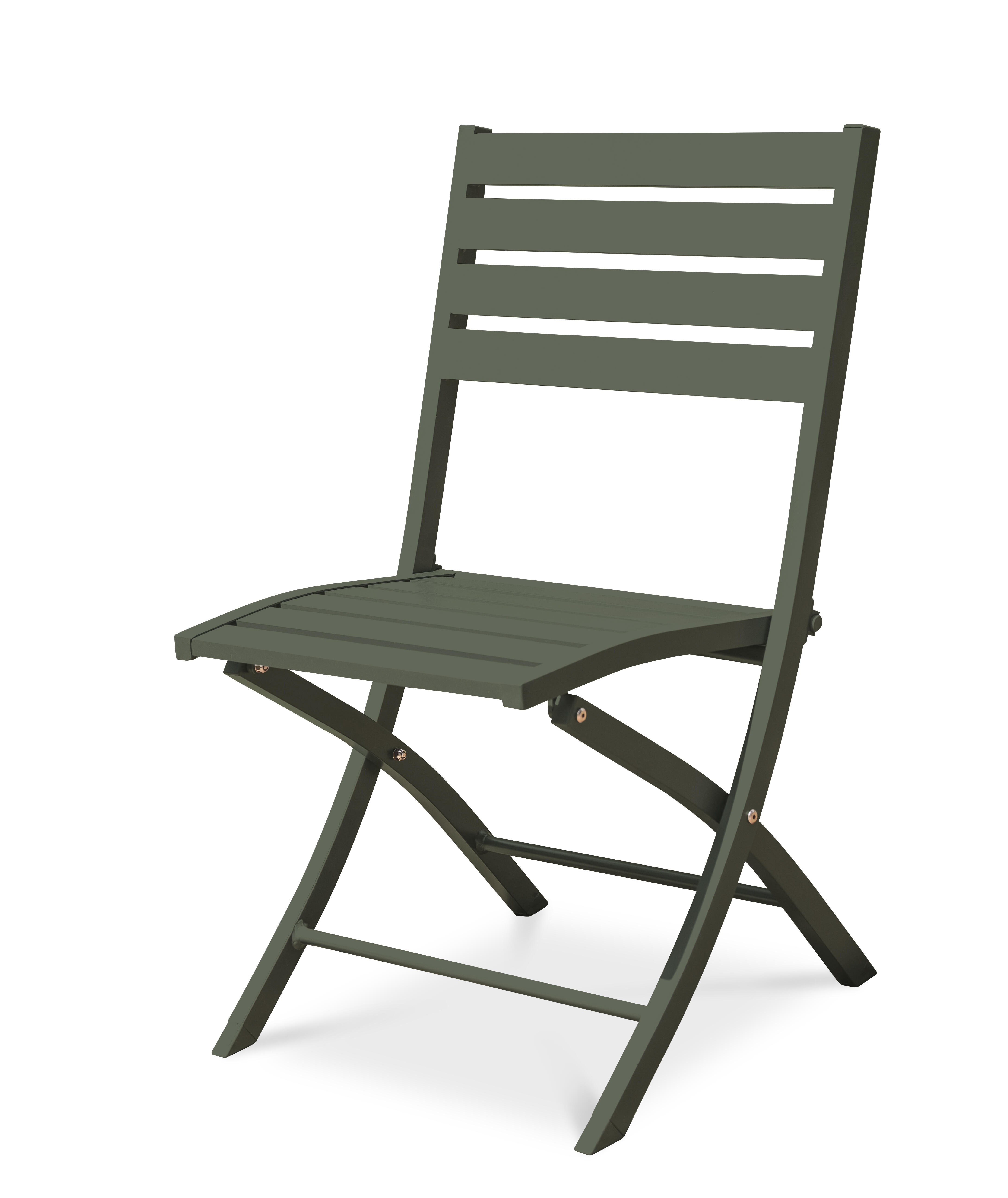Chaise Marius en Aluminium Vert Kaki