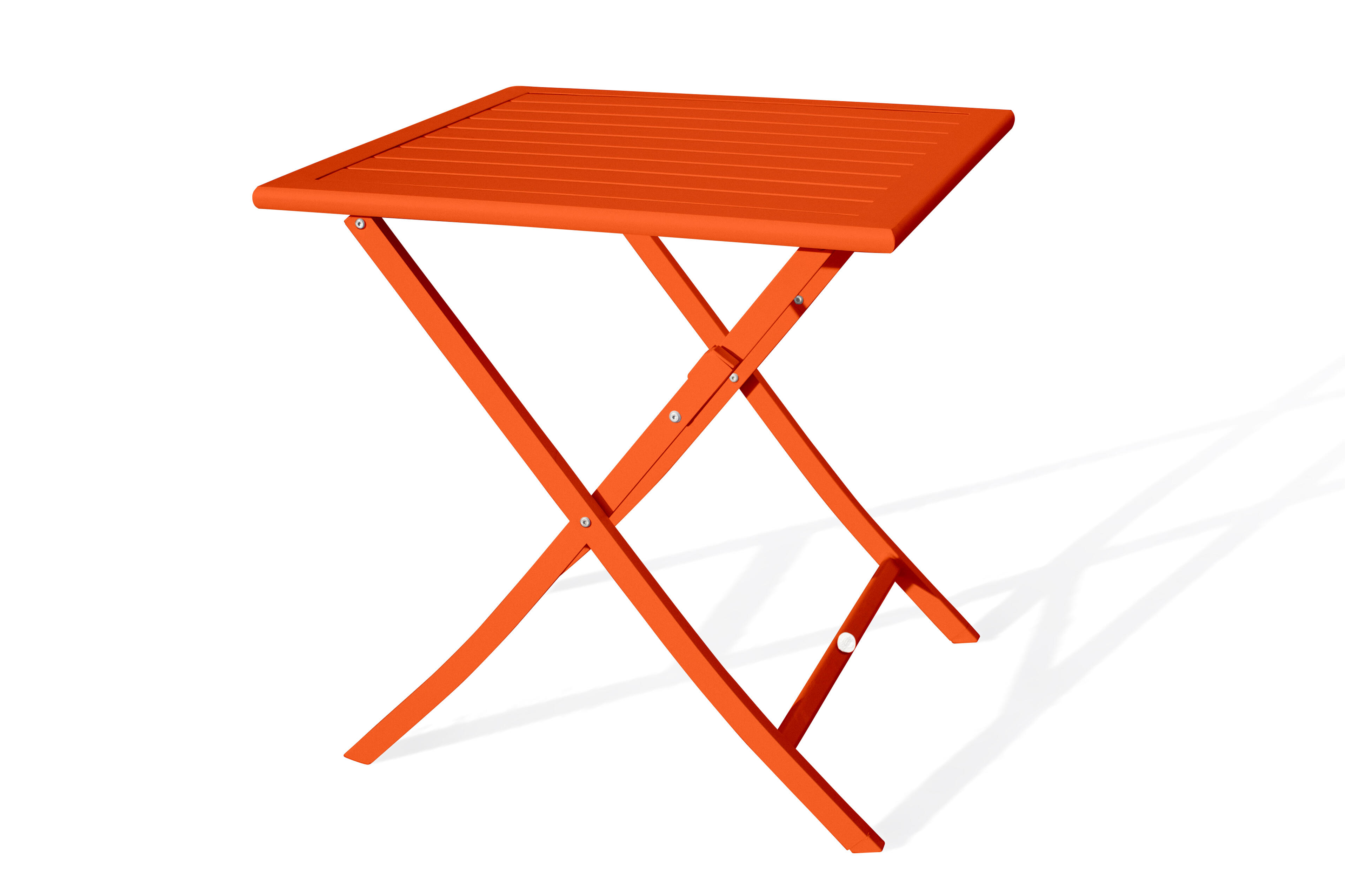 Table de jardin pliante Marius carré orange / cuivré 2 personnes - CITY GARDEN - 4
