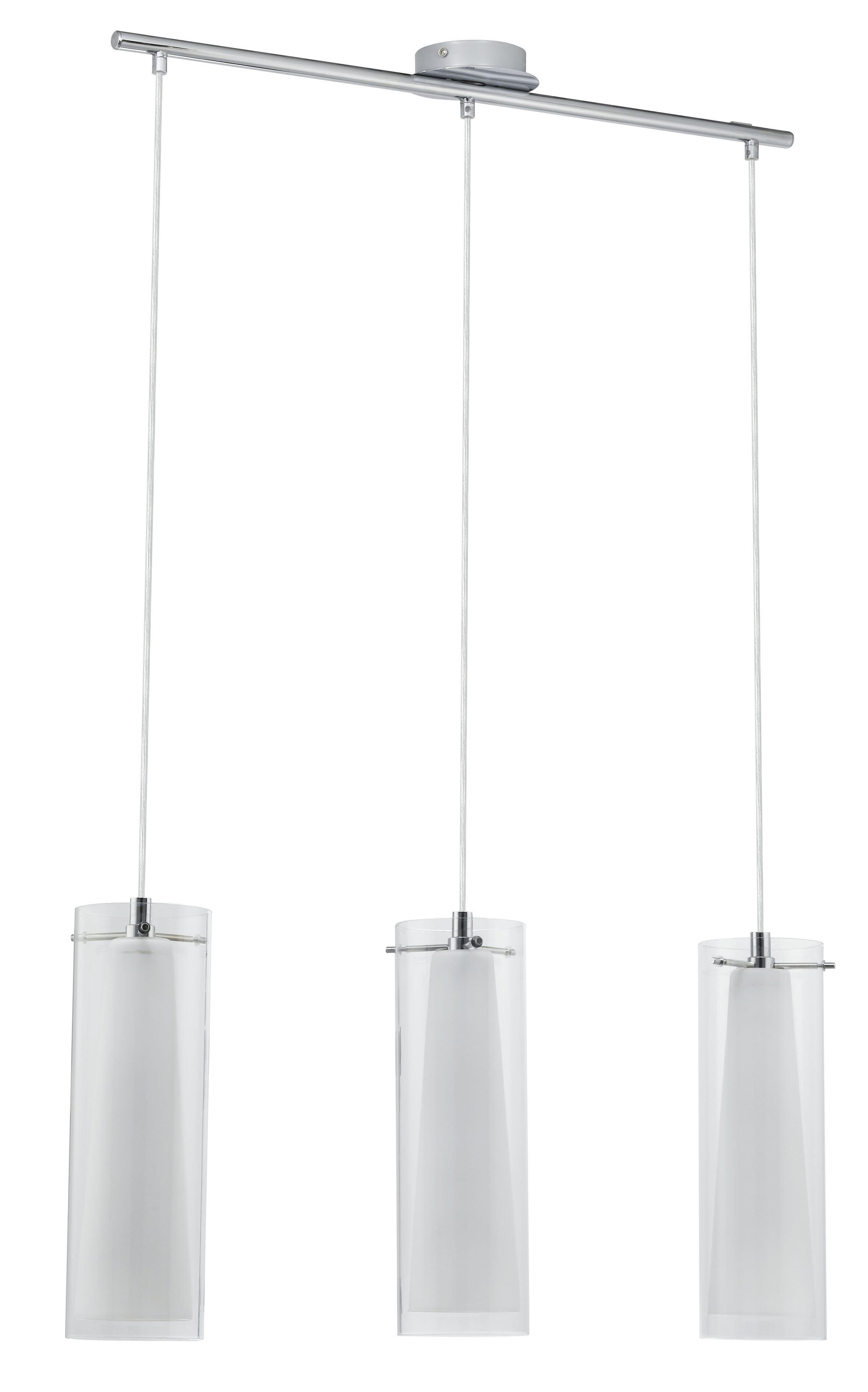 Suspension 3xE27 verre blanc EGLO Pinto, E27 - 5