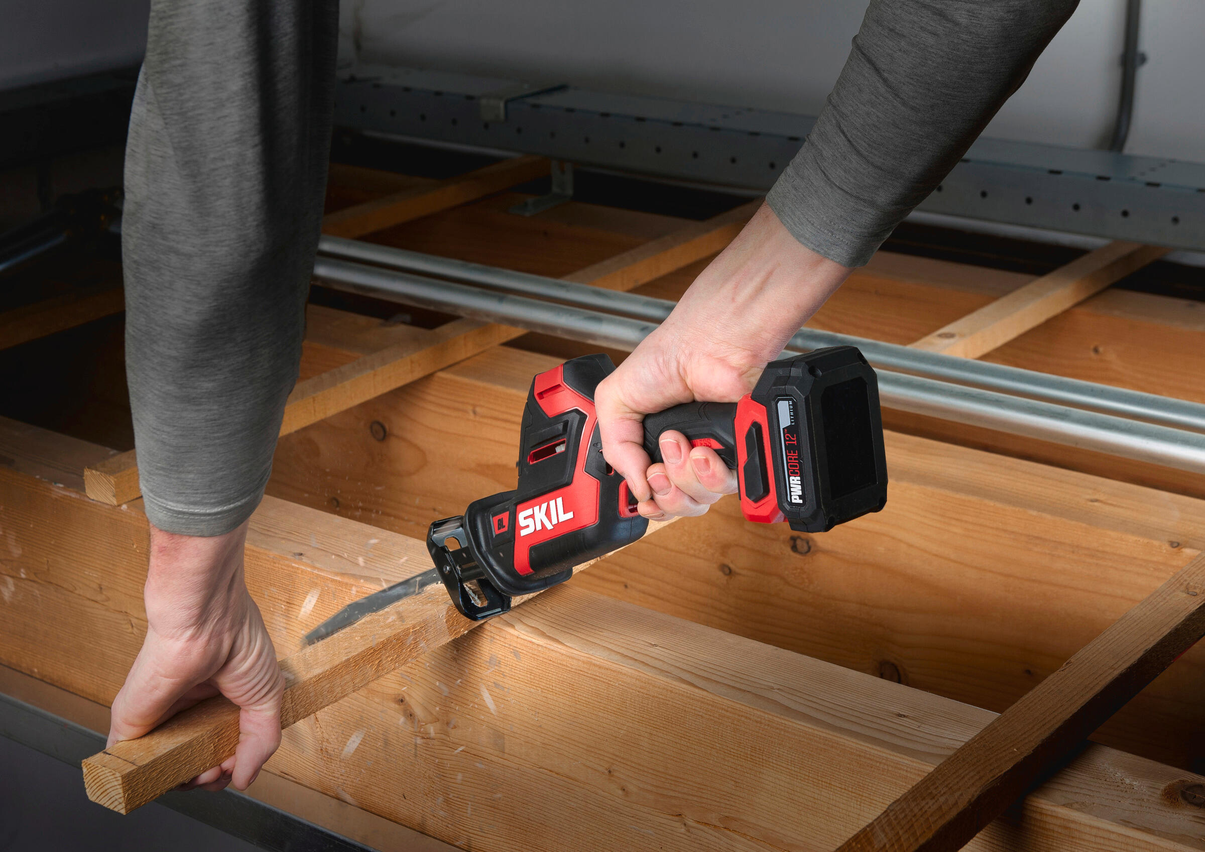 Scie sabre sans fil SKIL SW1E2481DA, 1 batterie, 12 V 2 Ah - 5