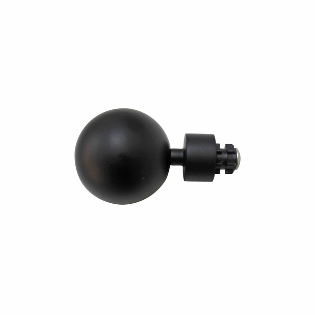 Lot de 2 embouts pour barre à rideau , Diam.20 mm noir Facto, INSPIRE
